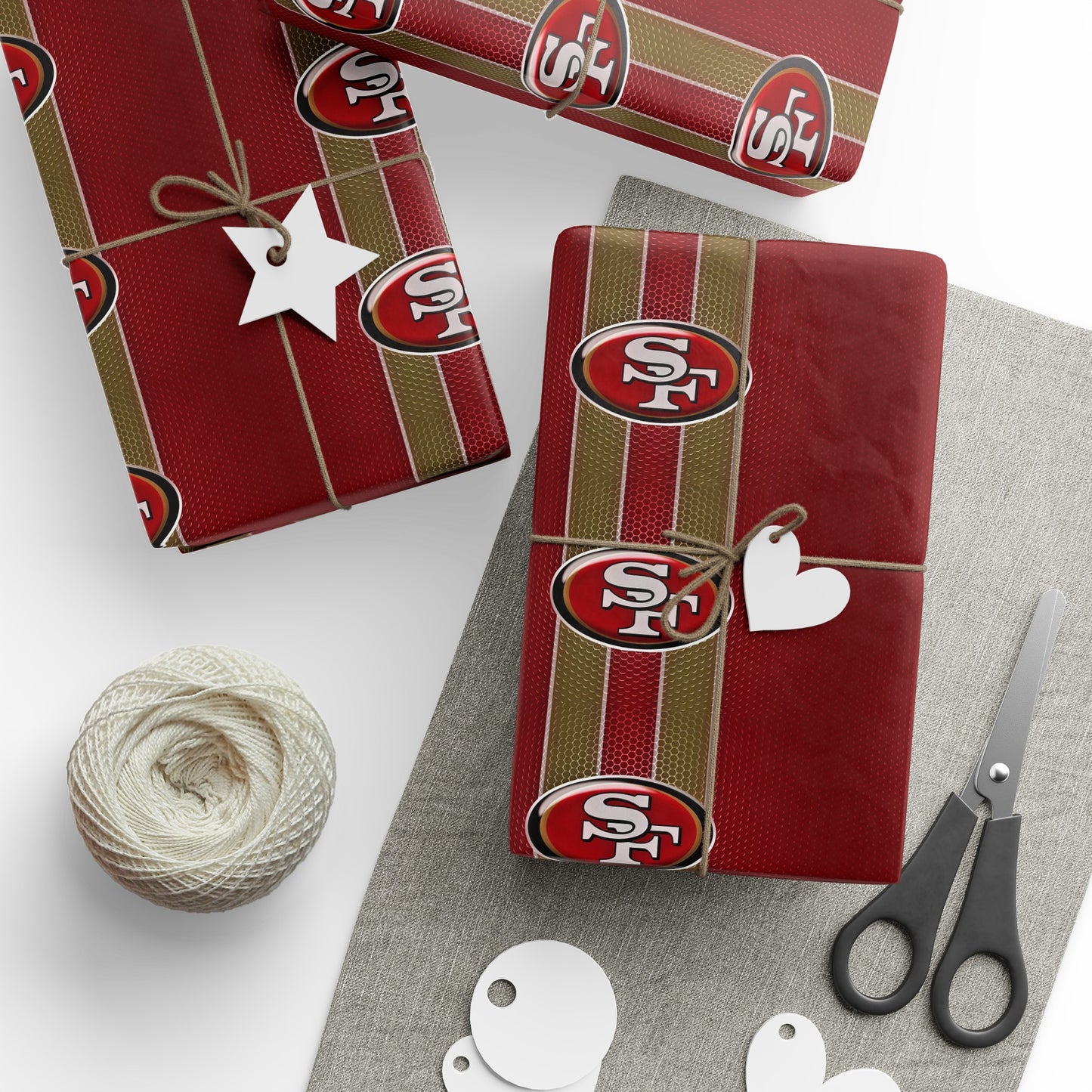 San Francisco 49ers NFL Football Birthday Gift Wrapping Papers Holiday