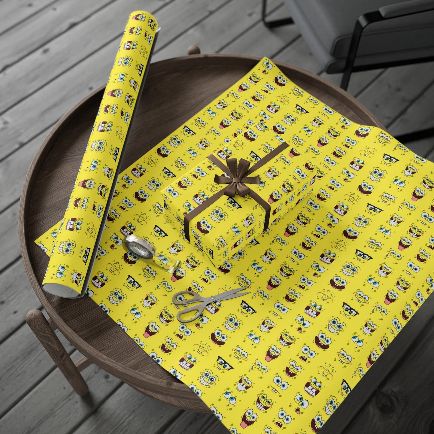 SpongeBob SquarePants Cartoon Birthday High Definition Kids Gift Wrapping Papers