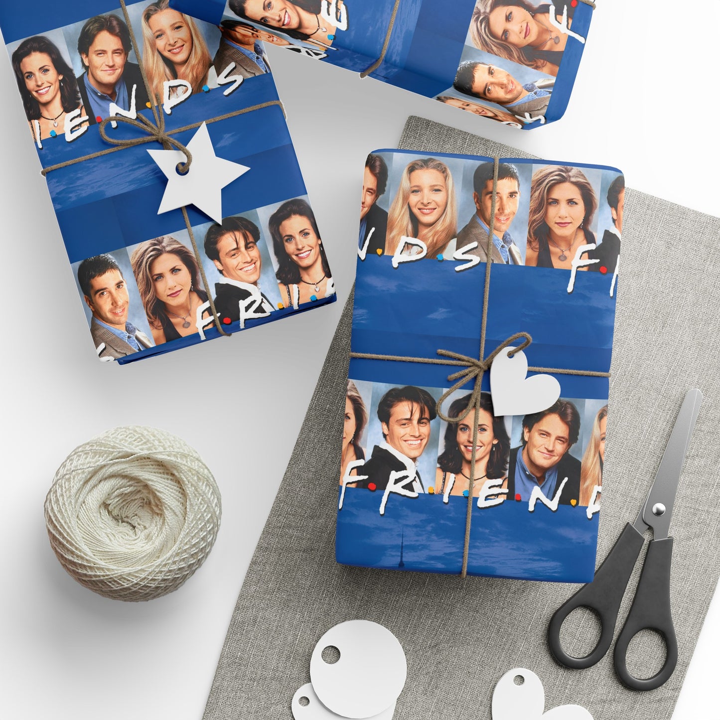 FRIENDS cast TV Show Birthday Gift Wrapping Paper Holiday