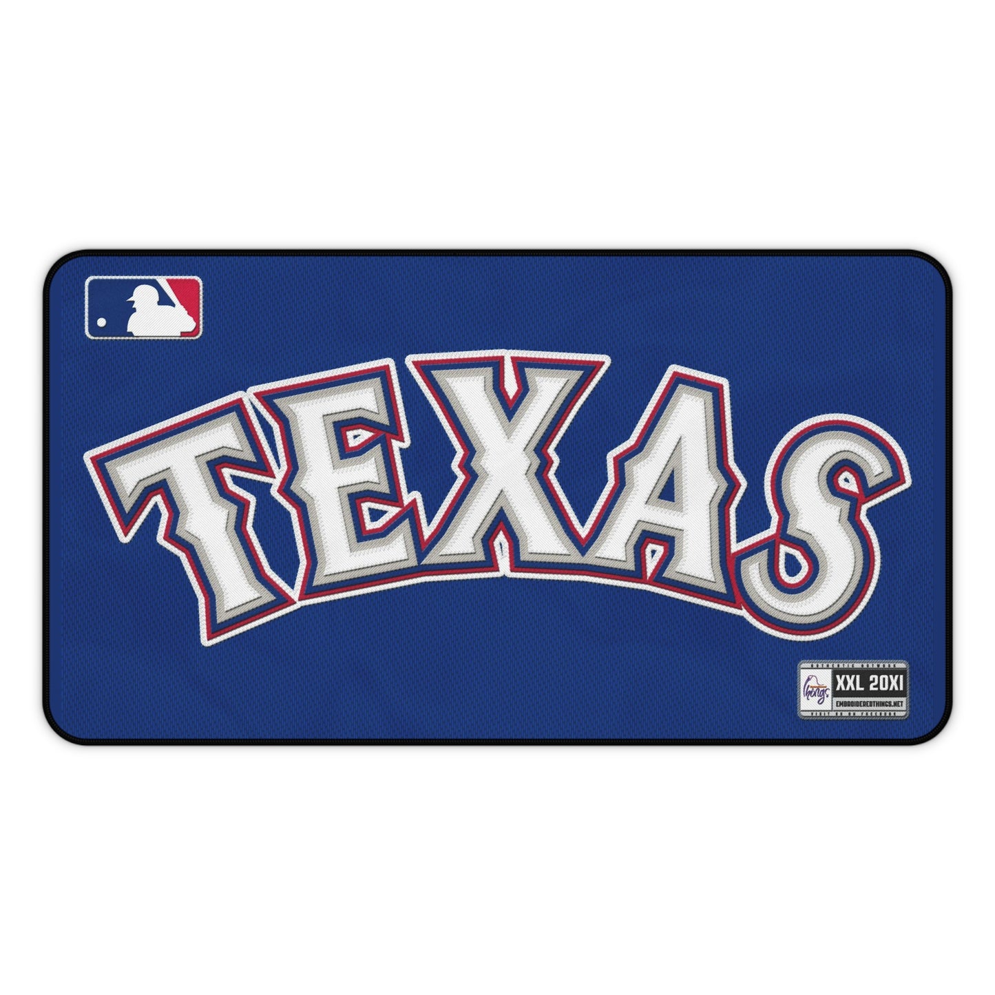 Texas Rangers Jersey look MLB Baseball High Definition PC Desk Mat Mousepad