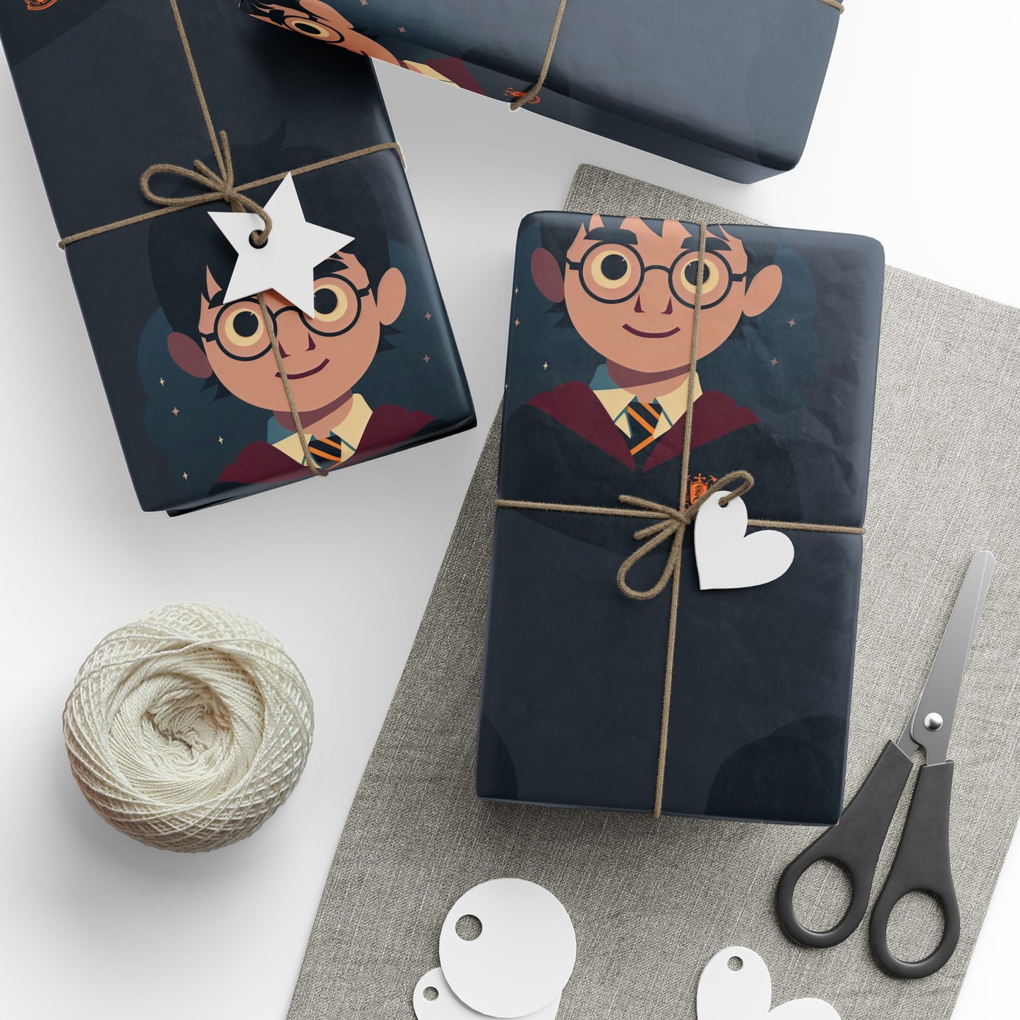 Copy of Harry Potter Cartoon Movie Game holiday present Birthday Gift Wrapping Papers