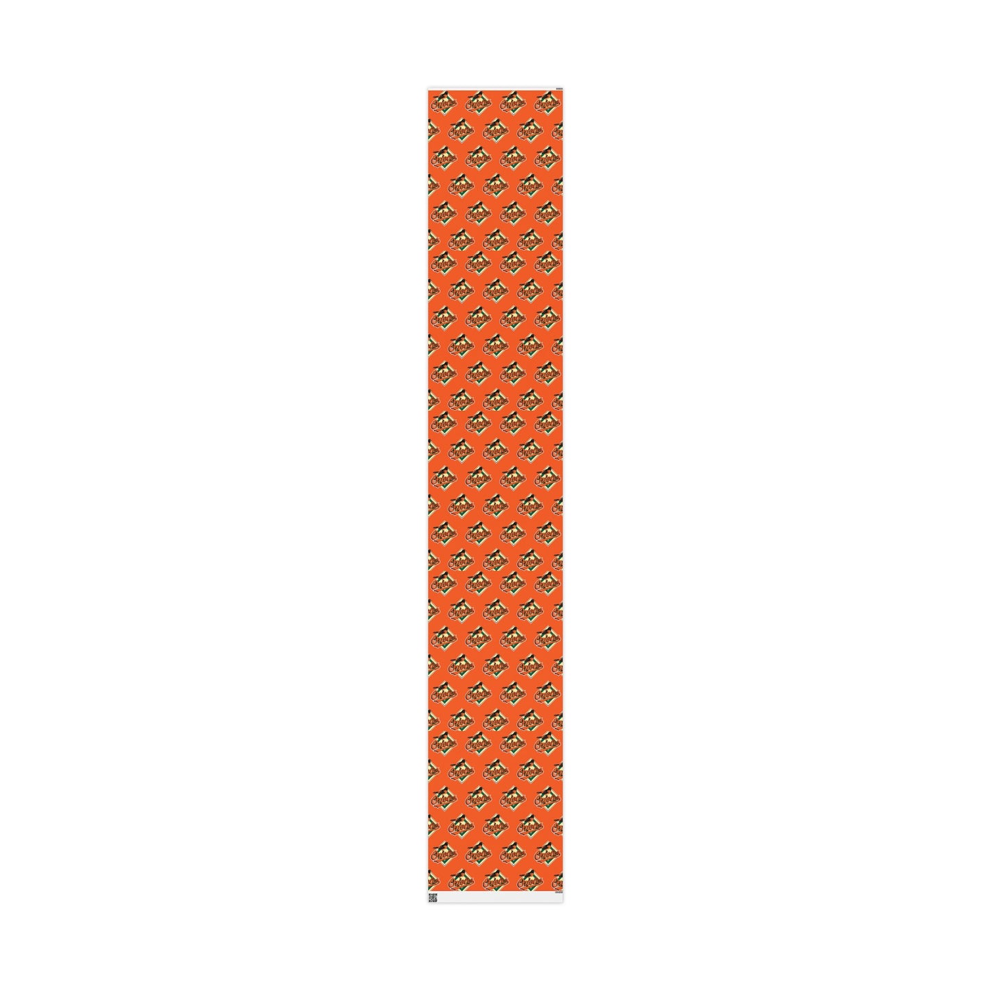 Baltimore Orioles orange Baseball MLB Birthday Gift Wrapping Paper Holiday