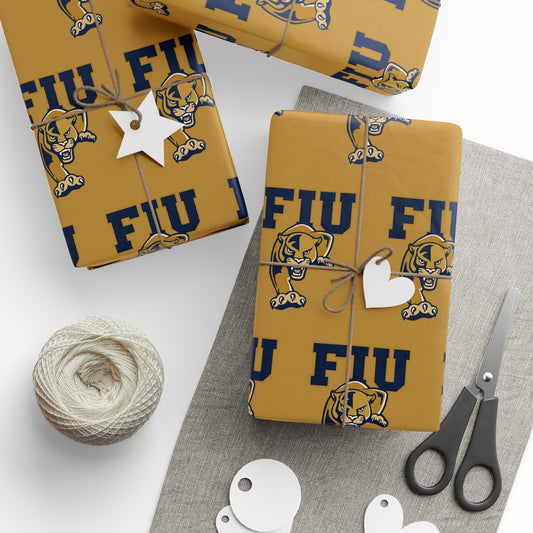 FIU Florida International NCAA College Graduation Alumni Birthday Gift Wrapping Paper Holiday