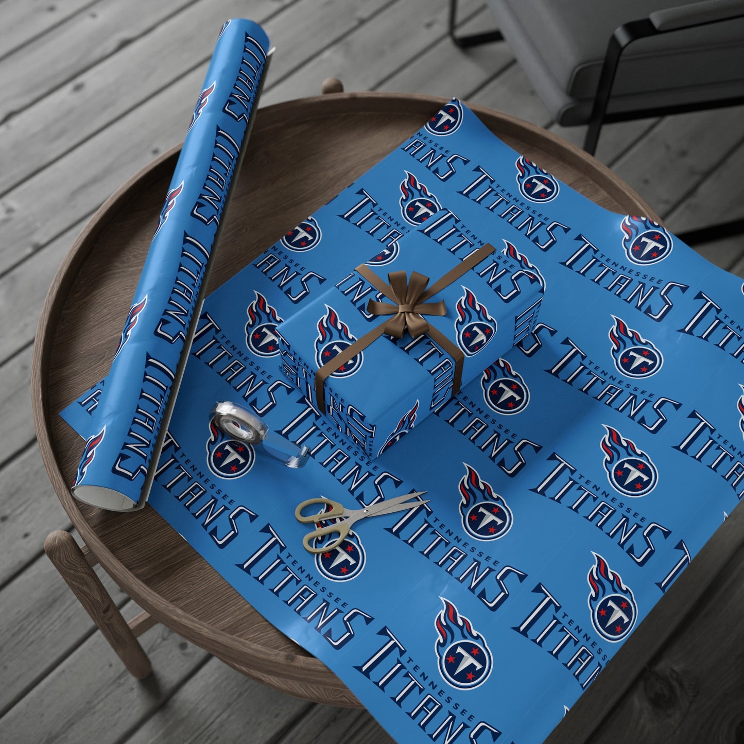 Tennessee Titans NFL Football Birthday Graduation Gift Wrapping Paper Holiday