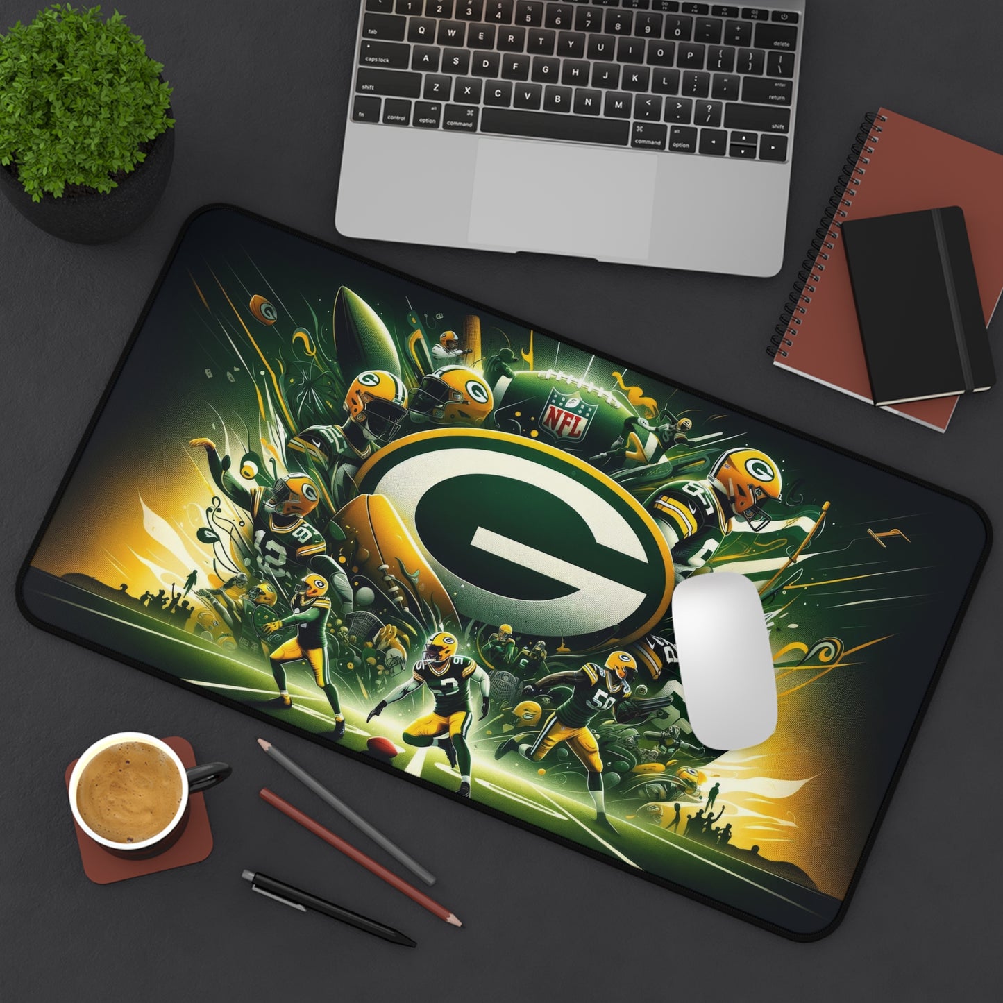 Green Bay Packers Football High Definition Desk Mat Mousepad