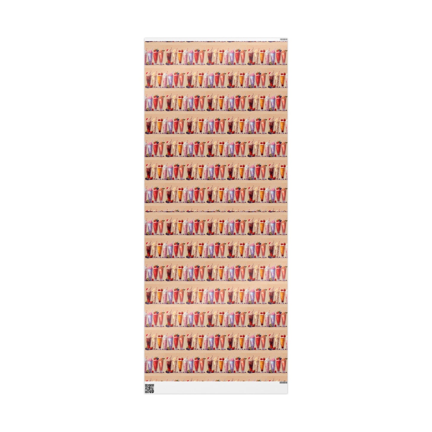 Ice Cream Dream Sundaes High Definition Happy Birthday Gift Present Holiday Wrapping Paper