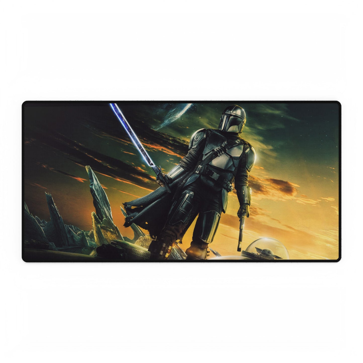 Star Wars Mandalorian High Definition PC PS Video Game Desk Mat Mousepad