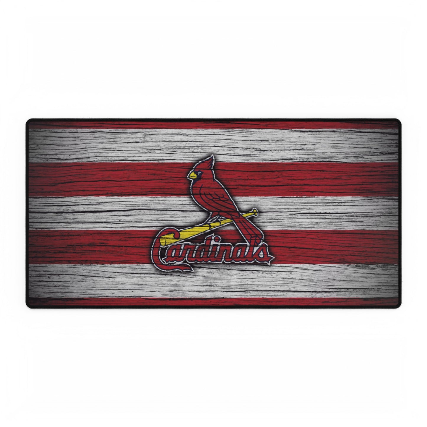 St. Louis Cardinals Woodgrain look MLB Baseball High Definition Desk Mat mousepad