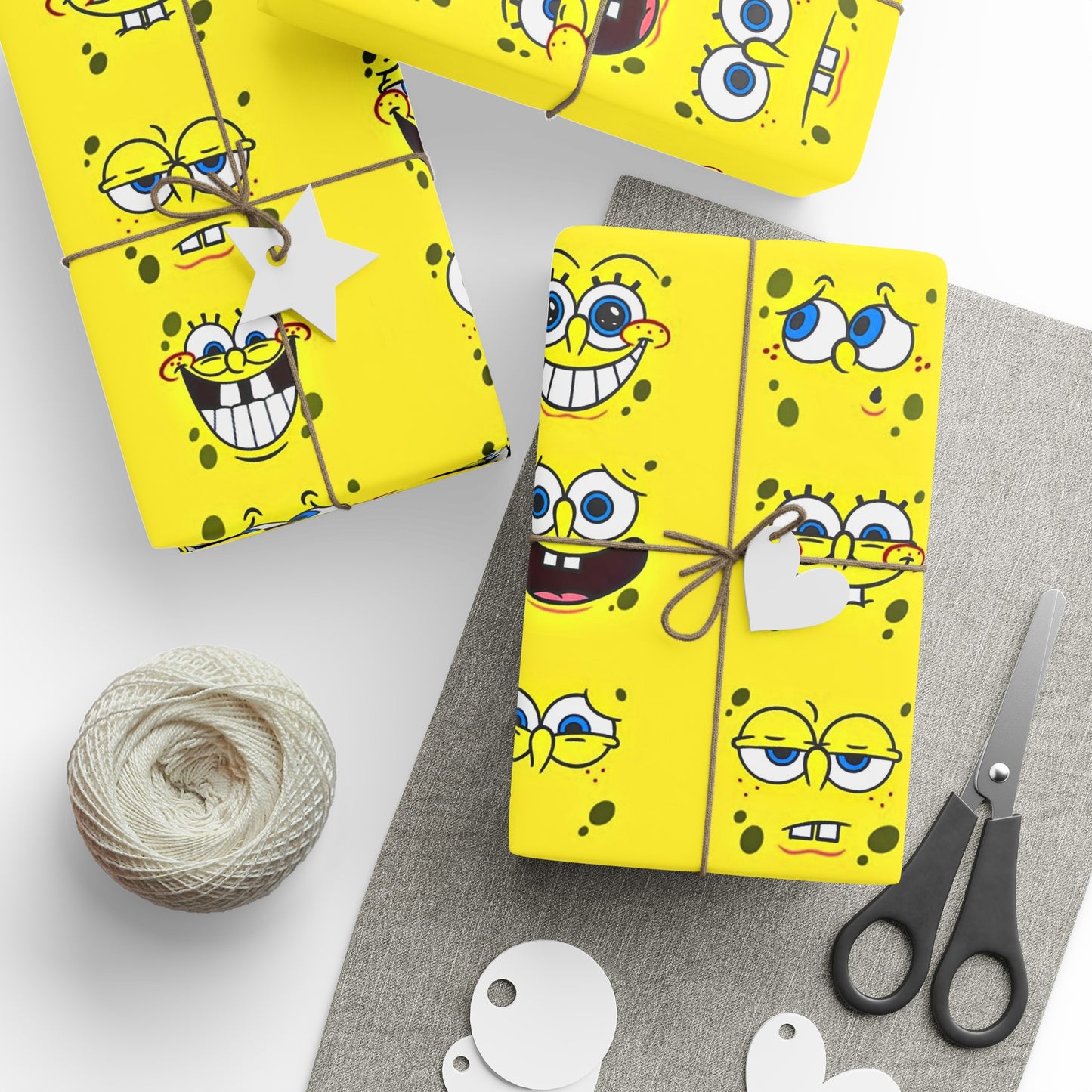 SpongeBob SquarePants Cartoon Birthday High Definition Kids Gift Wrapping Papers