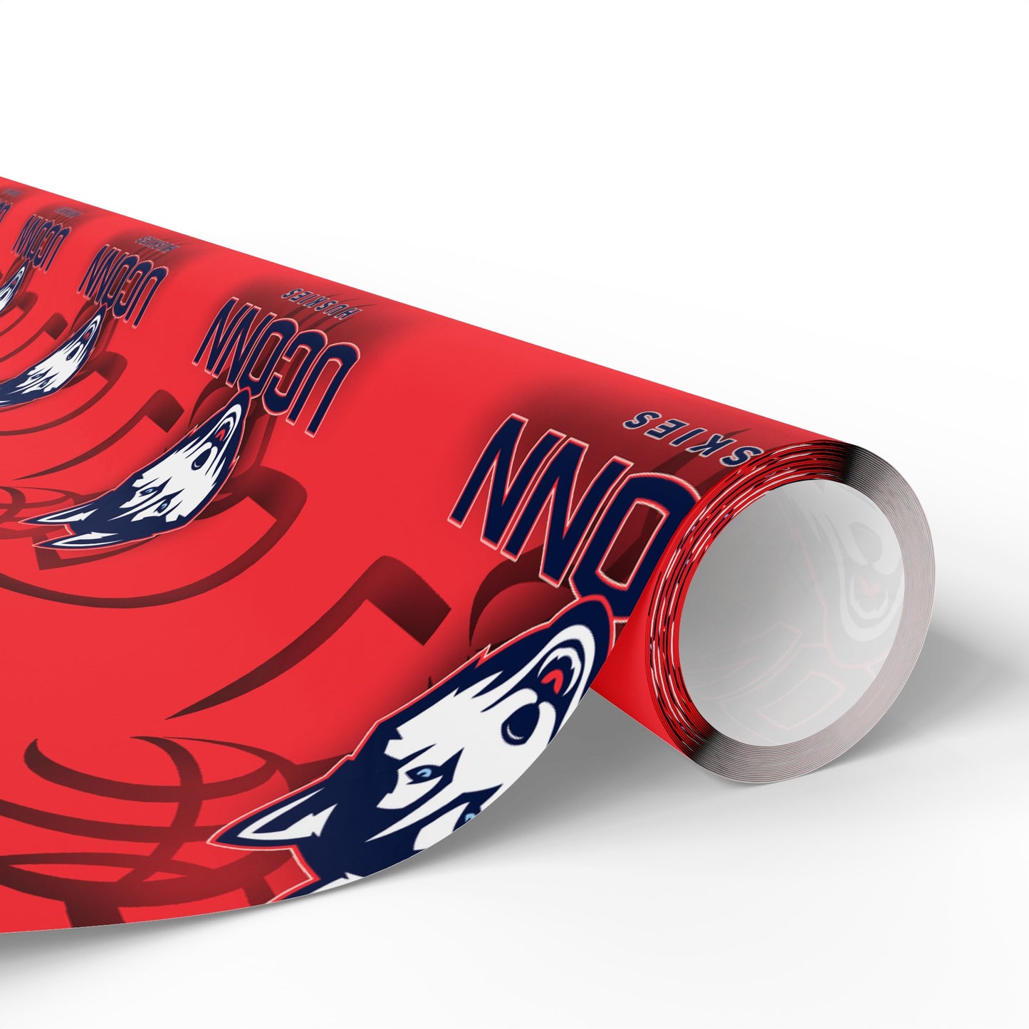 UCONN Basketball Huskies Red March Birthday Gift Wrapping Paper Holiday