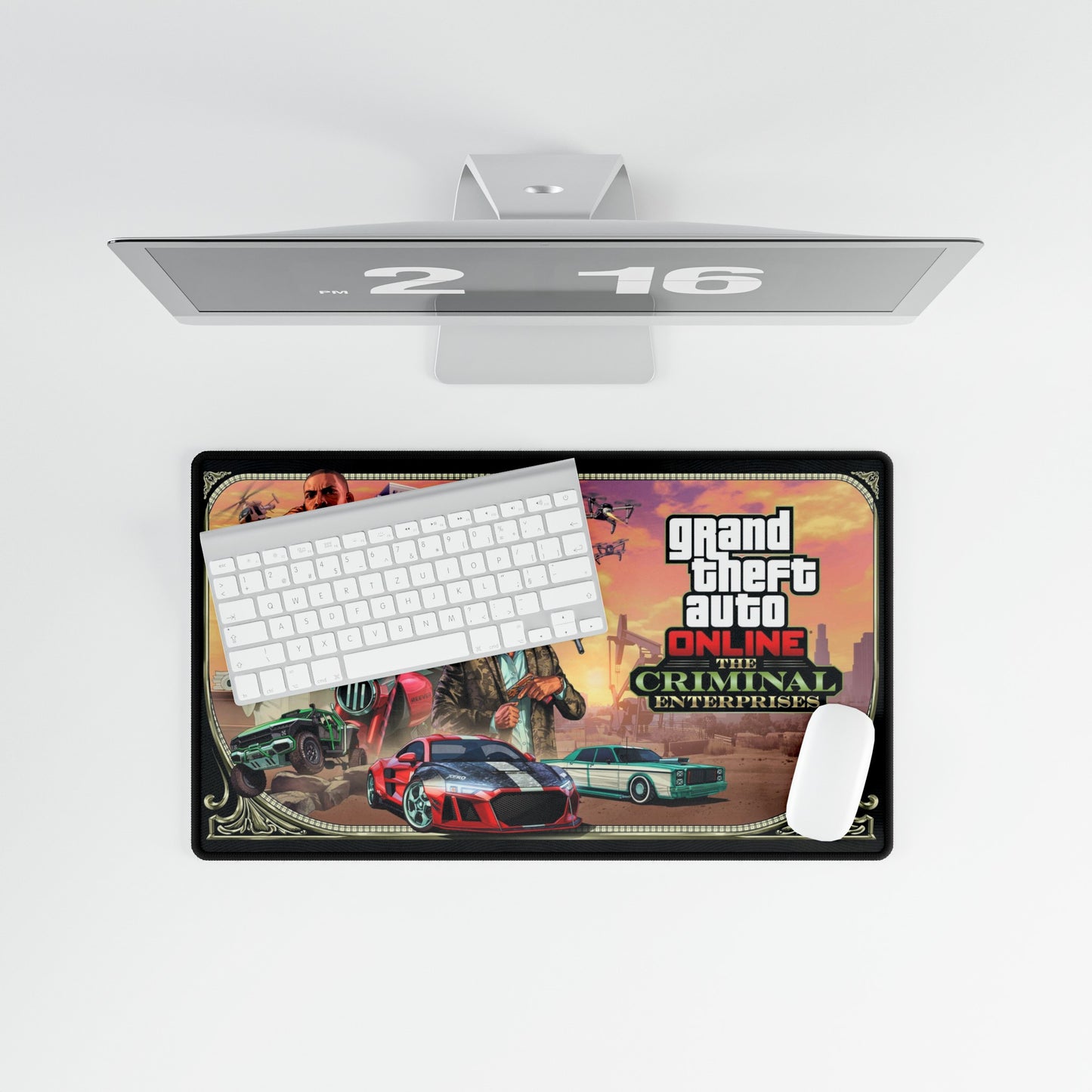 GTA 5 Criminal Enterprise High Definition PC PS Video Game Desk Mat