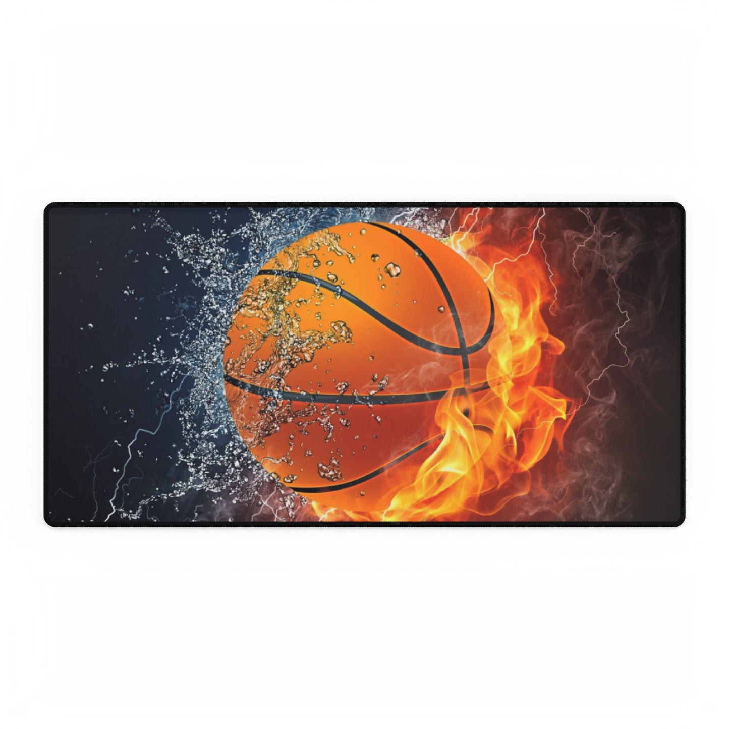 Fire and Ice NBA Basketball High Definition Desk Mat Mousepad