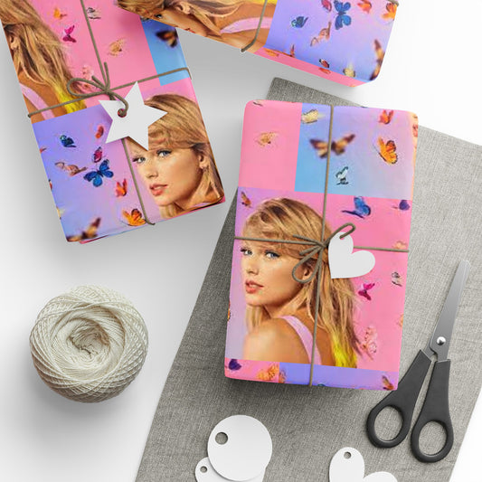 Taylor Swift singer era butterfly holiday present Birthday Gift Wrapping Papers