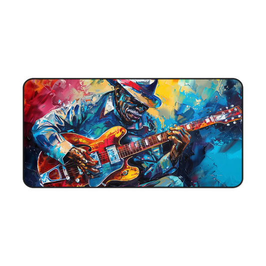 Guitar Jazz Player Art High Definition Home Video Game PC PS Desk Mat Mousepad