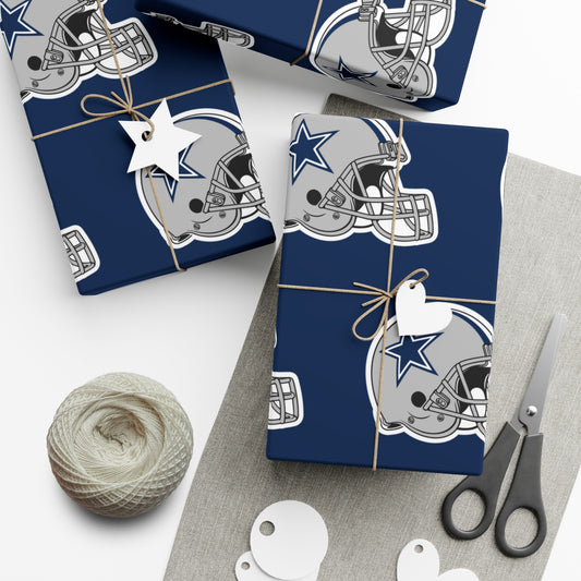 Dallas Cowboys NFL Football Birthday Graduation Gift Wrapping Paper Holiday