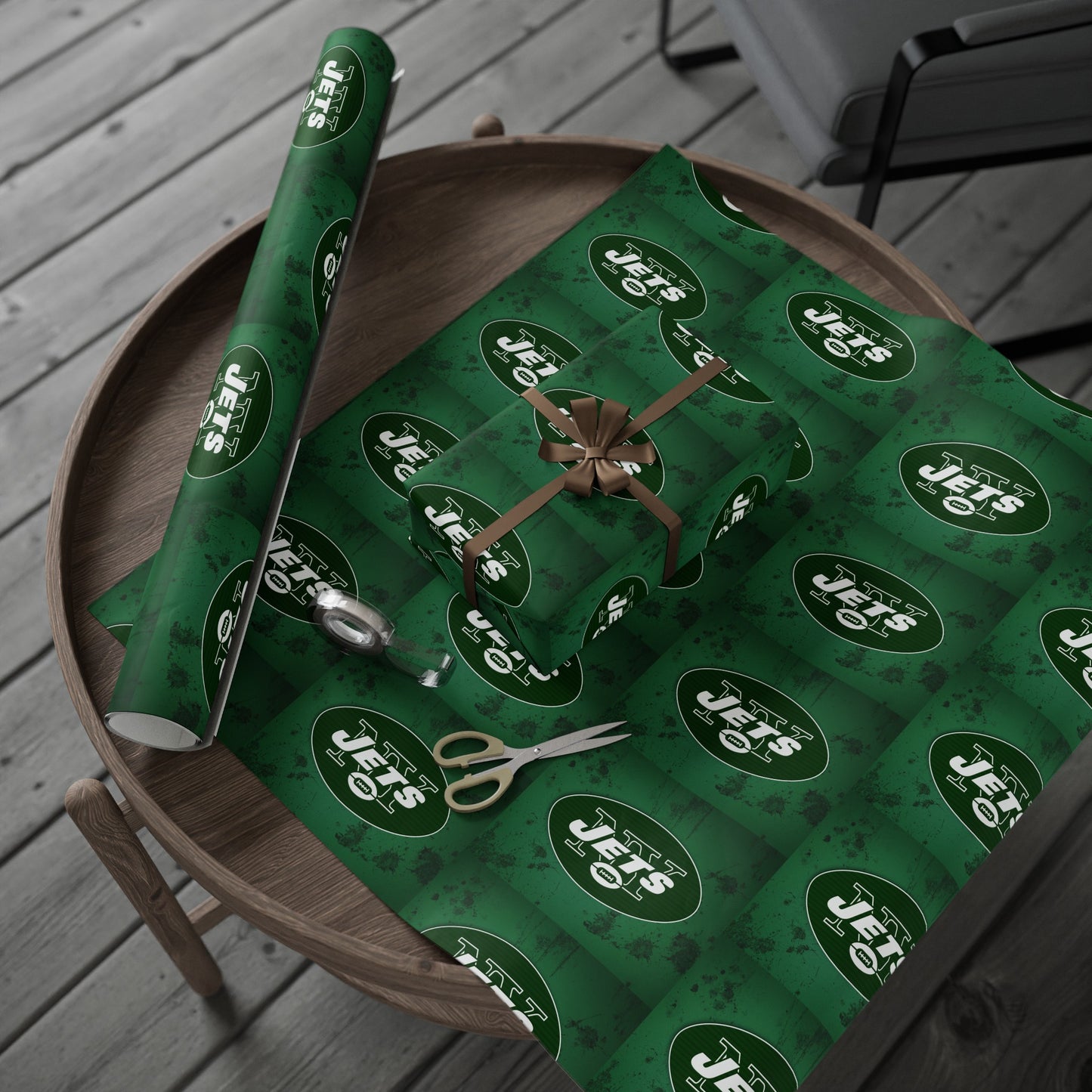 New York Jets NFL Football Birthday Gift Wrapping Paper Holiday