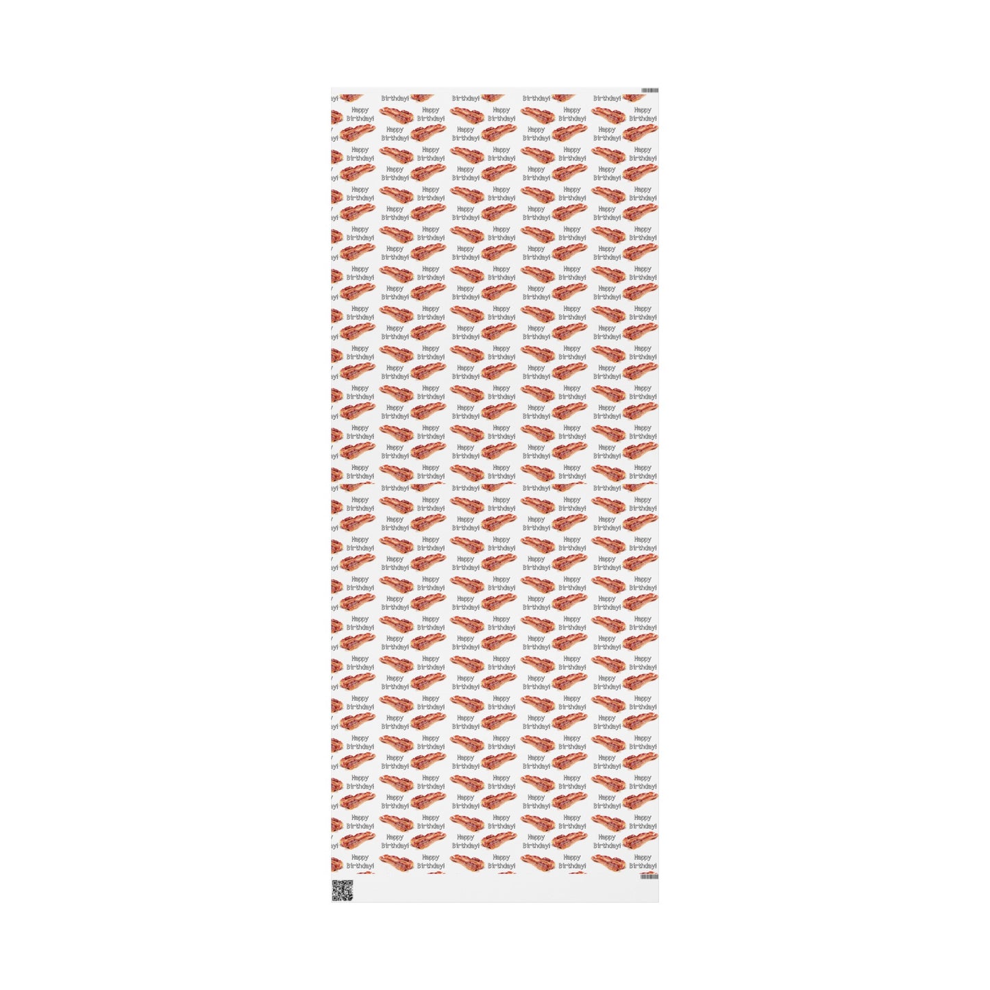 Real Bacon High Definition Happy Birthday Gift Present Holiday Wrapping Paper