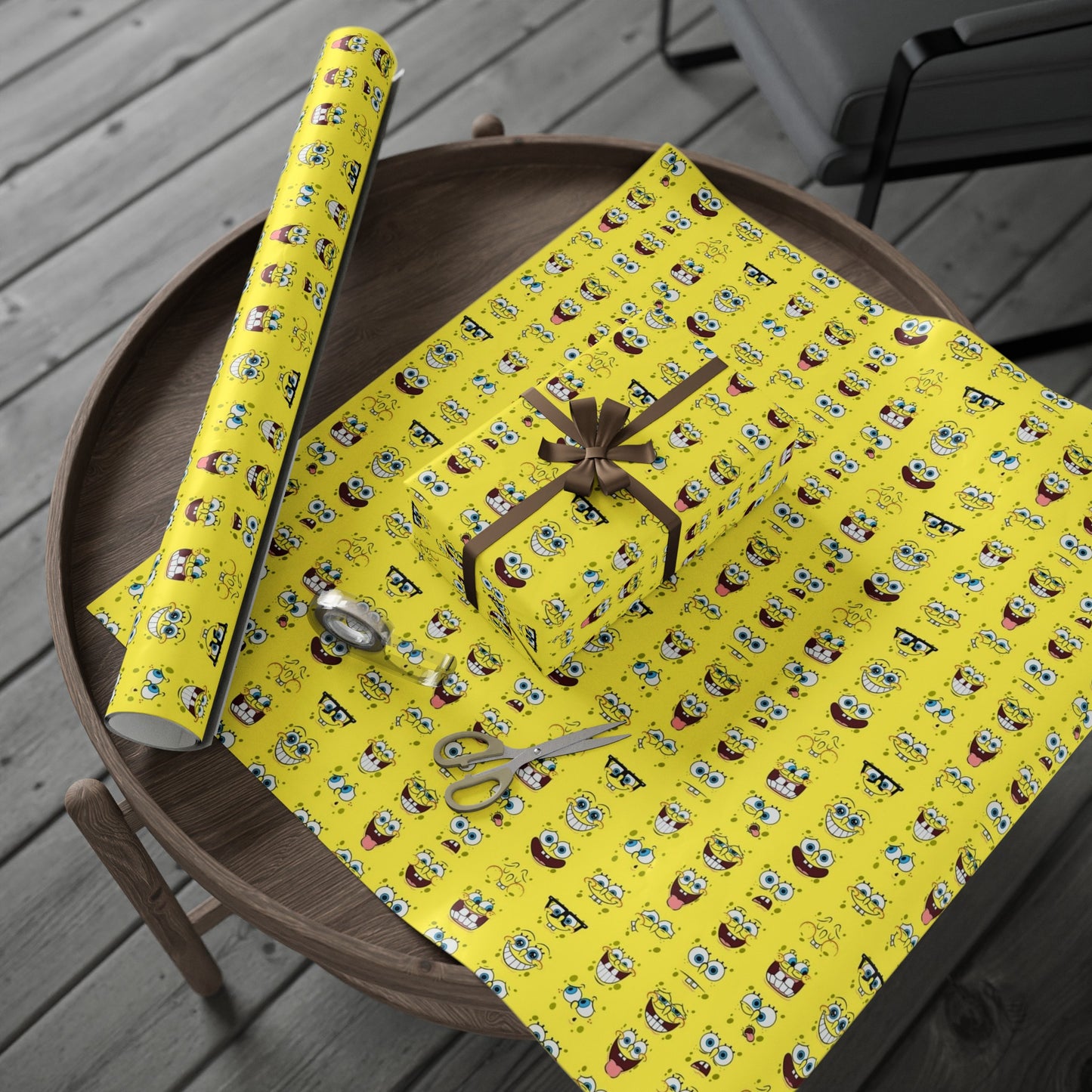 SpongeBob SquarePants Cartoon Birthday High Definition Kids Gift Wrapping Papers