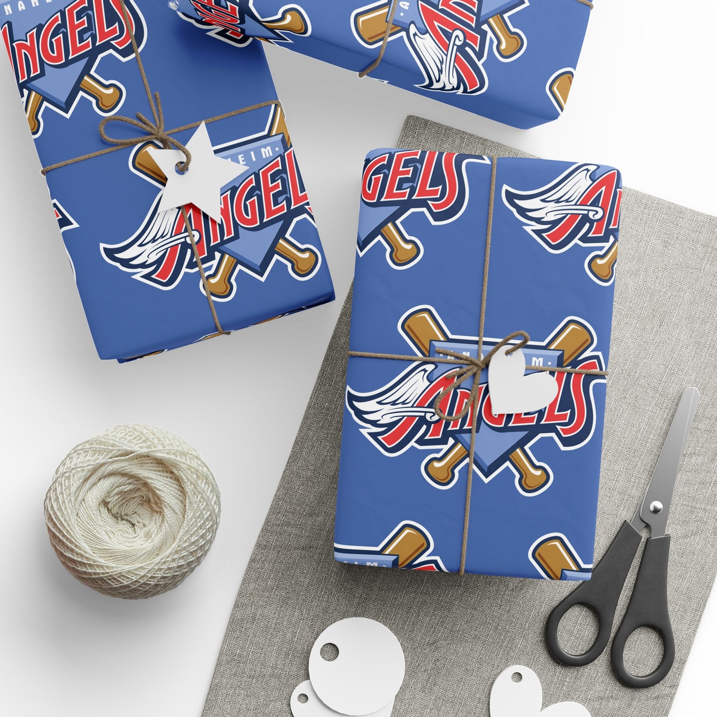 Los Angeles Angels of Anaheim Baseball MLB Birthday Gift Wrapping Paper Holiday