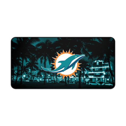 Miami Dolphins Cityscape NFL Football High Definition PC Desk Mat Mousepad