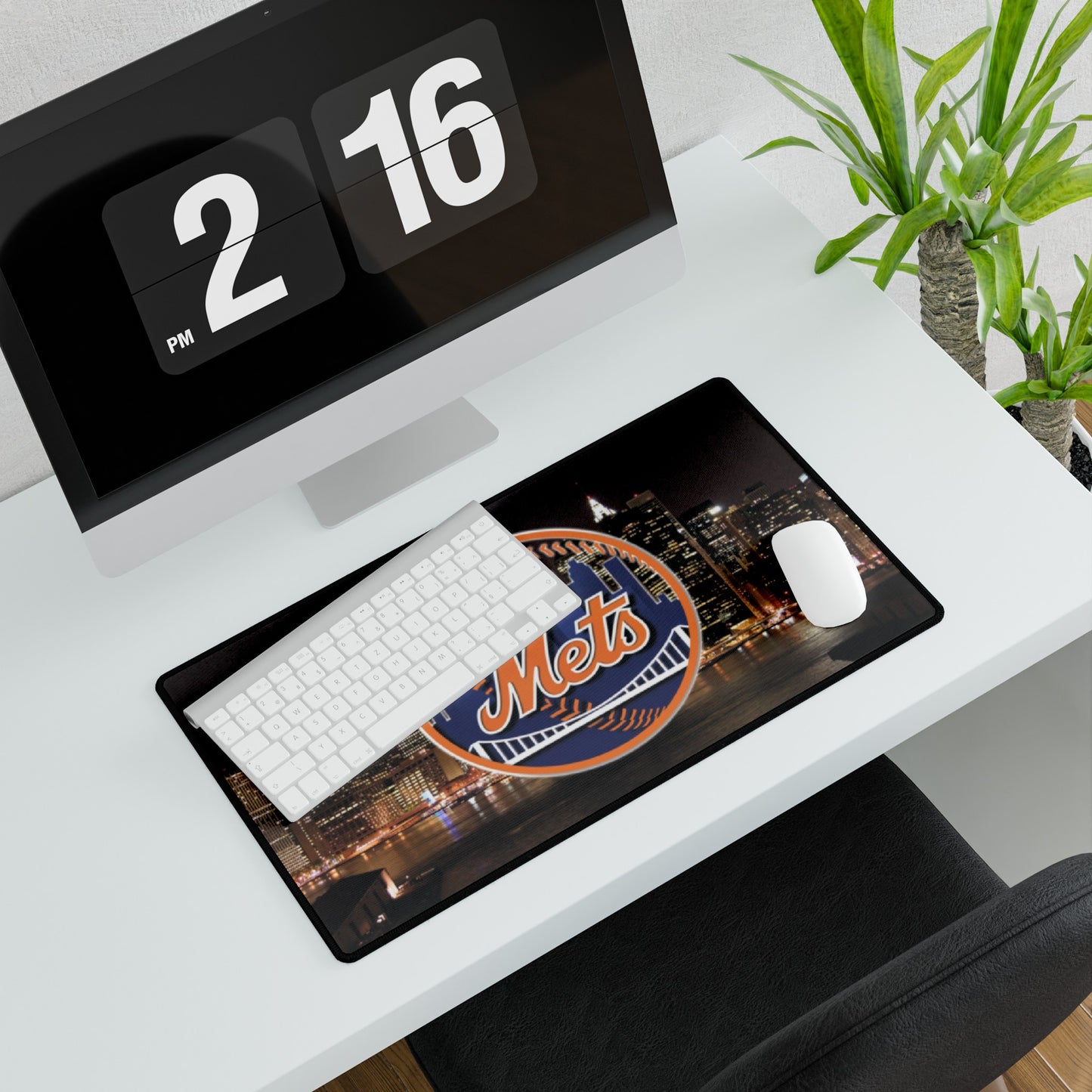 New York Mets City Logo MLB Baseball High Definition Print Desk Mat Mousepad