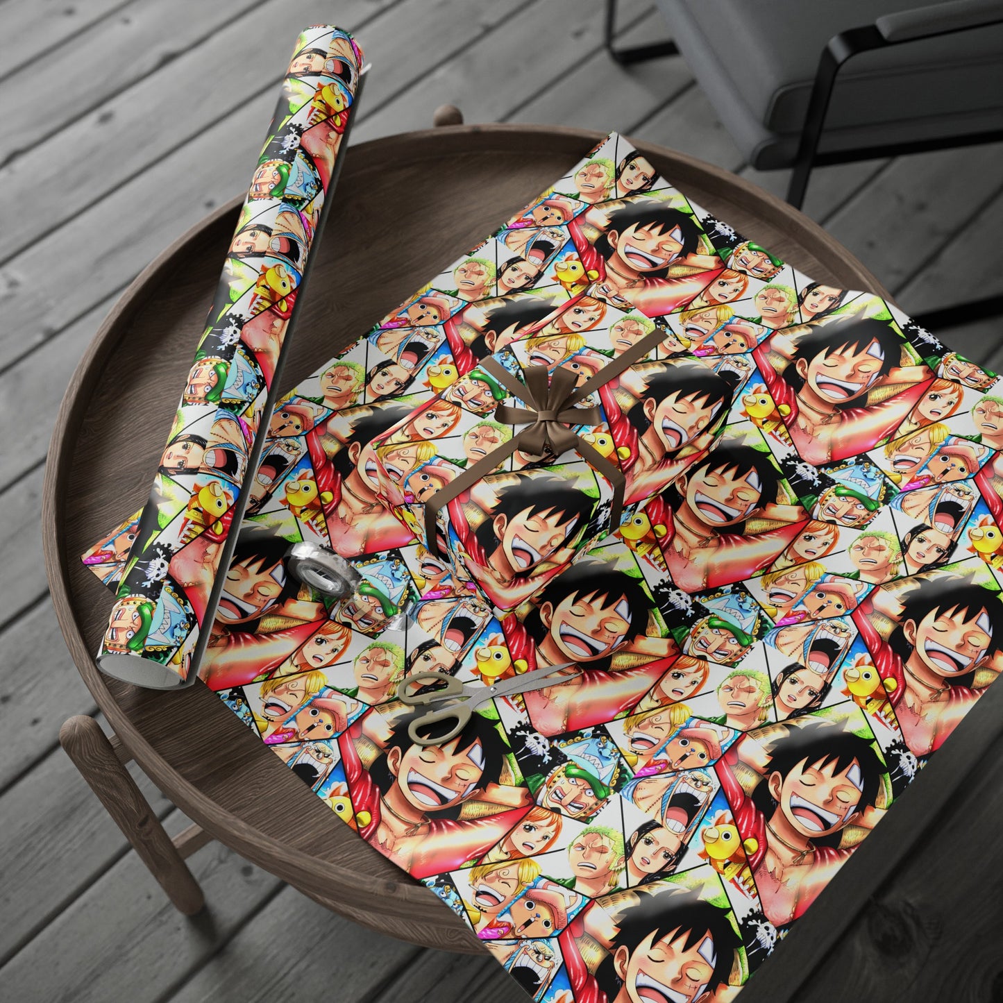 One Monkey Luffy Piece Anime Cartoon Birthday Gift Wrapping Papers