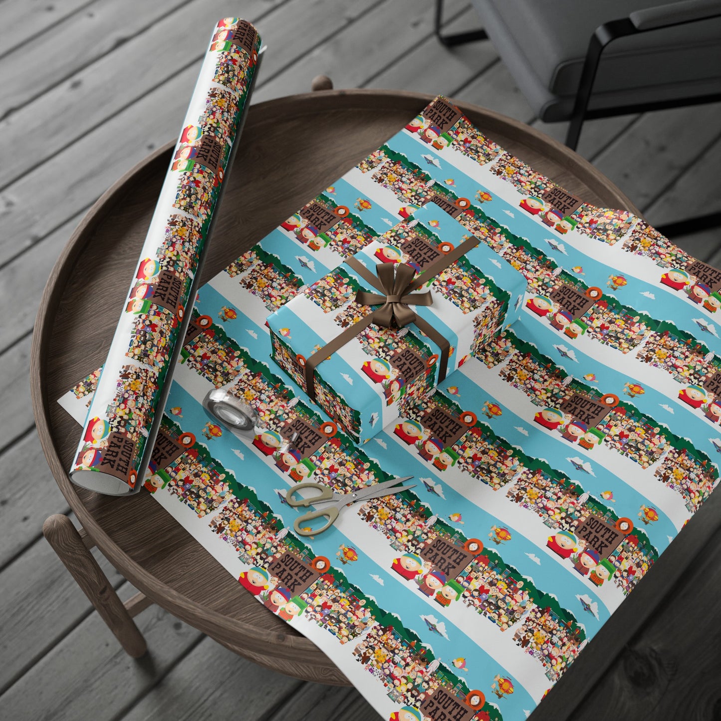 South Park Full cast Cartoon Comedy Birthday Gift Wrapping Paper Holiday