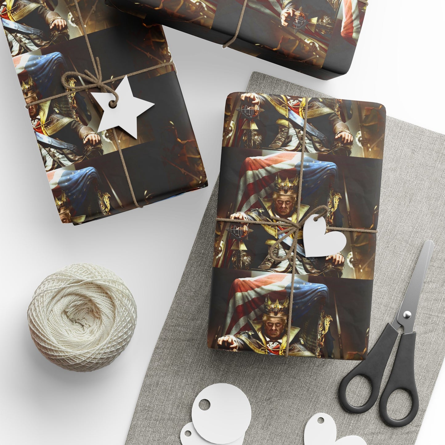 Trump King Happy Birthday Emperor MAGA Birthday Gift Present Wrapping Paper