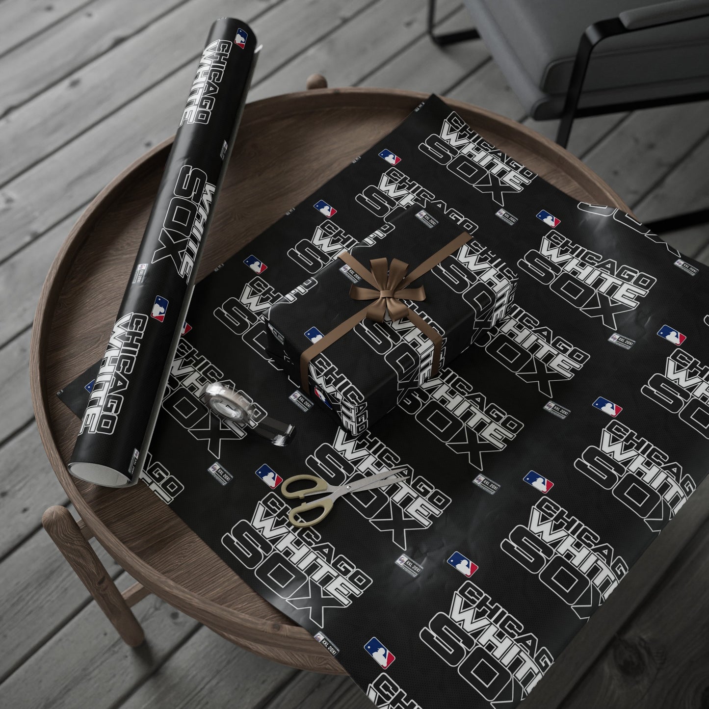 Chicago White Sox Baseball MLB Birthday Gift Wrapping Paper Holiday