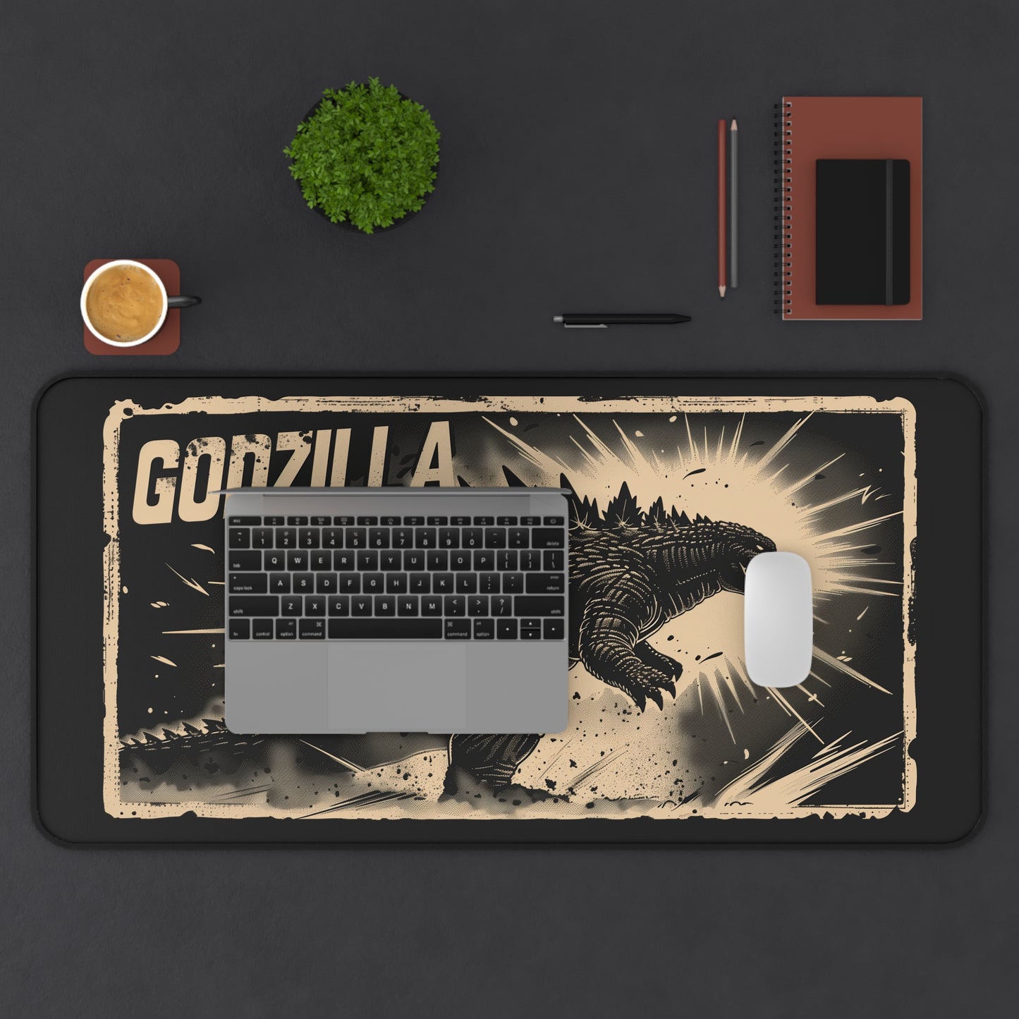 Godzilla Vintage High Definition Game Home Video Game PC PS Desk Mat Mousepad