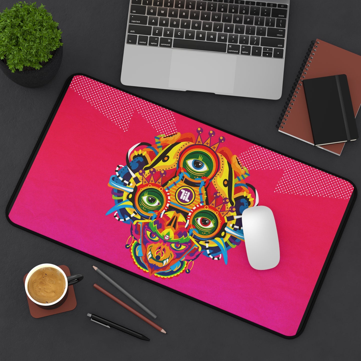 Pink Trippy Art High Definition Game Home Video Game PC PS Desk Mat Mousepad