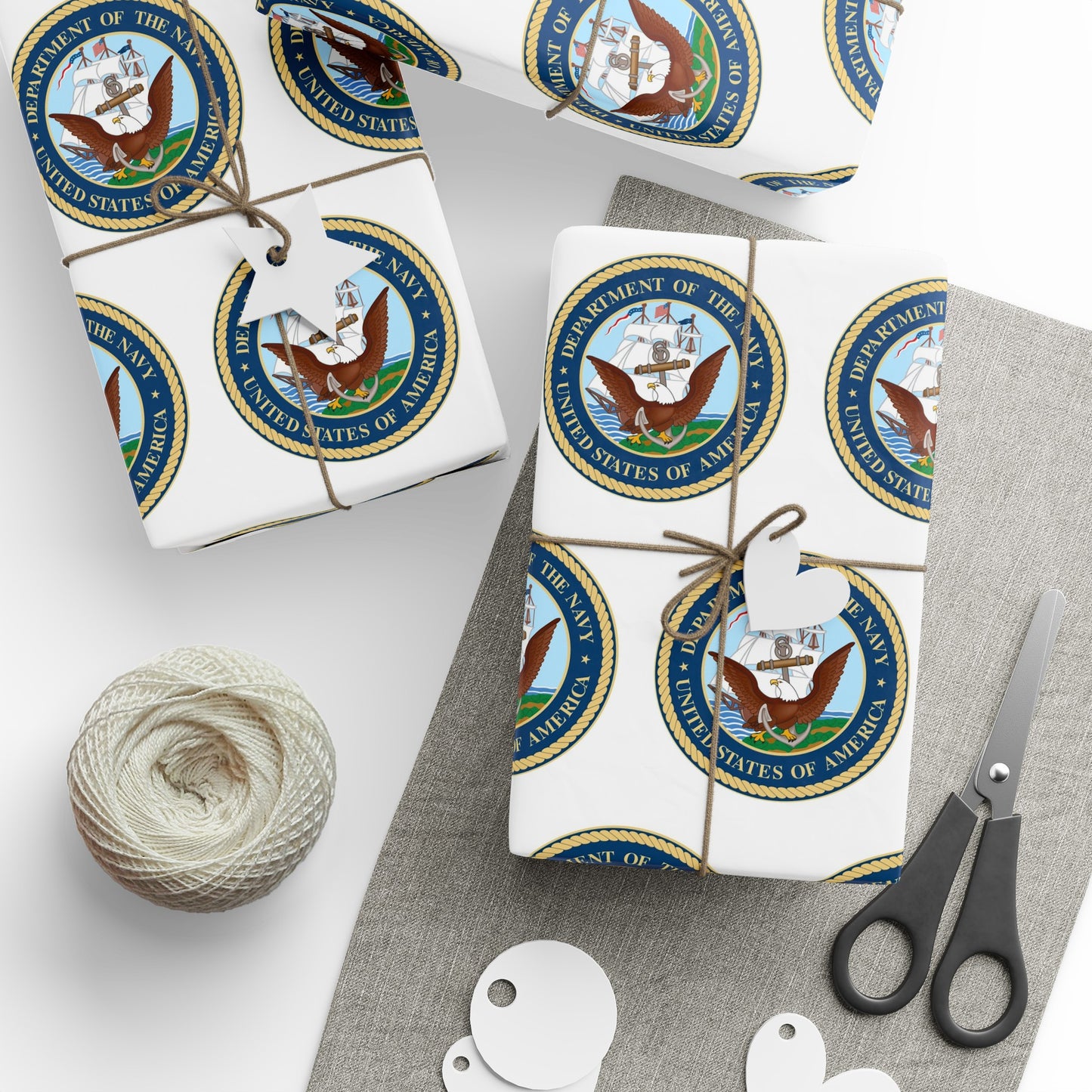 United States Navy High Definition Birthday Gift Present Holiday Wrapping Paper Graduation Military