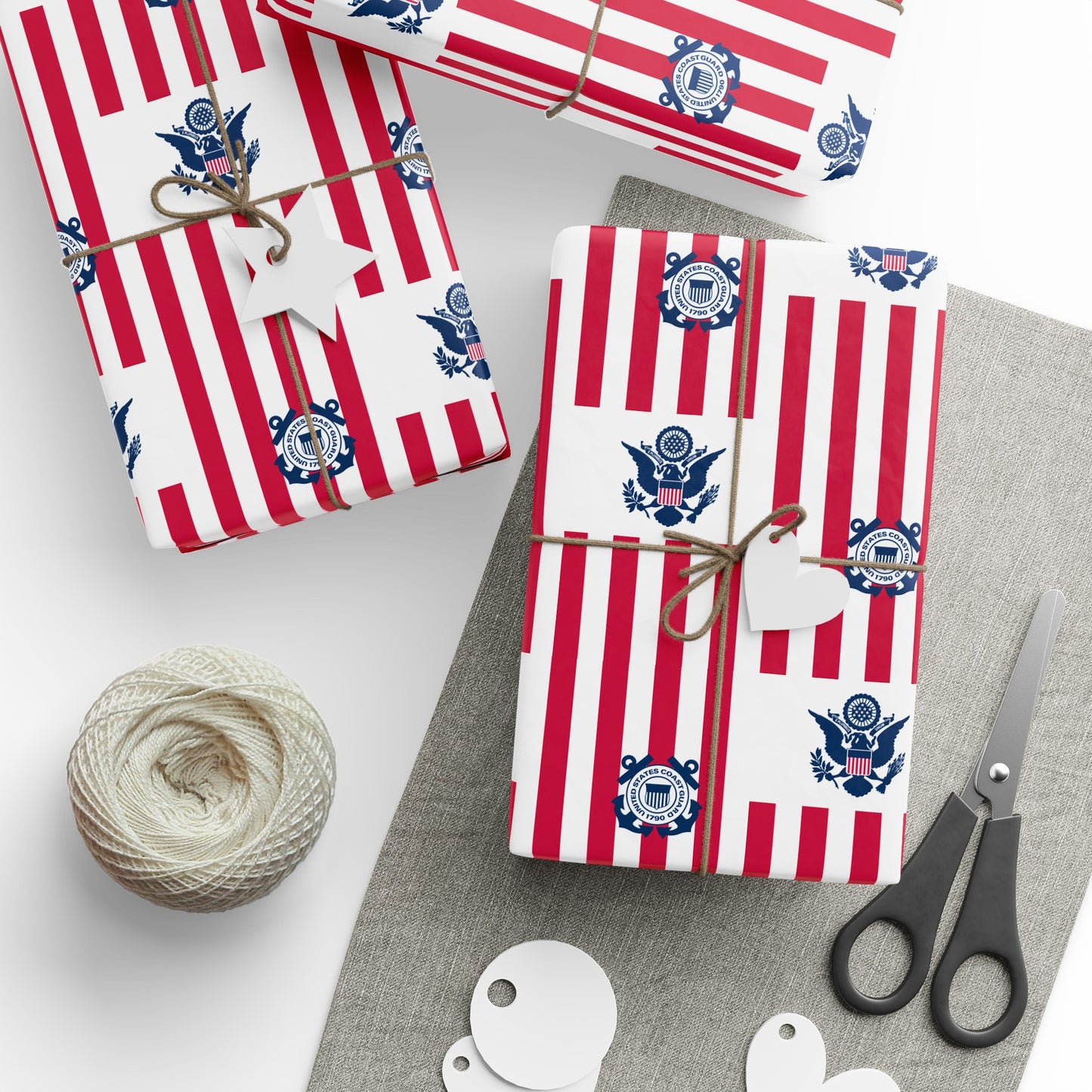 United States Navy Coast Guard High Definition Birthday Gift Present Holiday Wrapping Paper Graduation Military