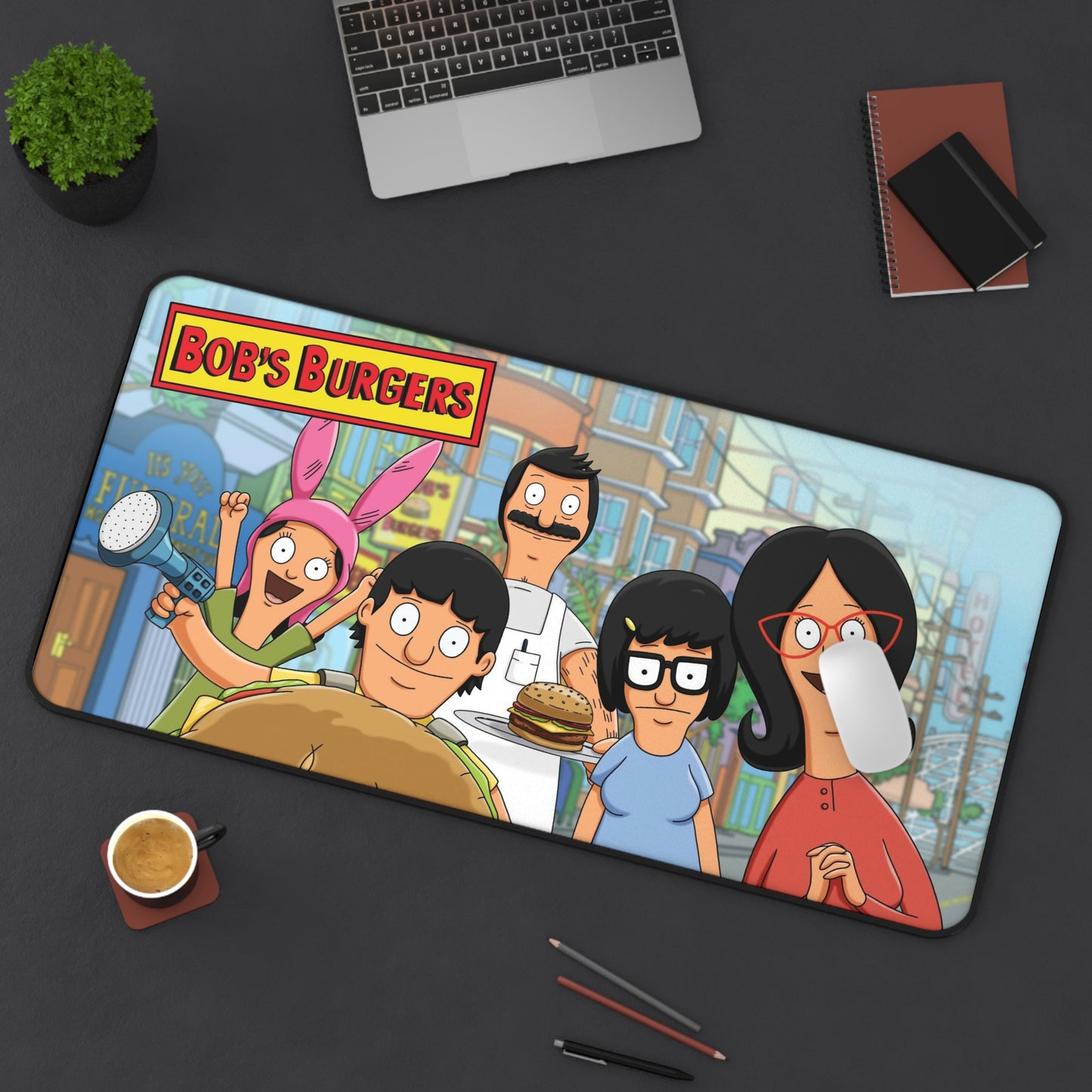 Bobs Burgers Cartoon PC PS High Definition Video Game Desk Mat Mousepad