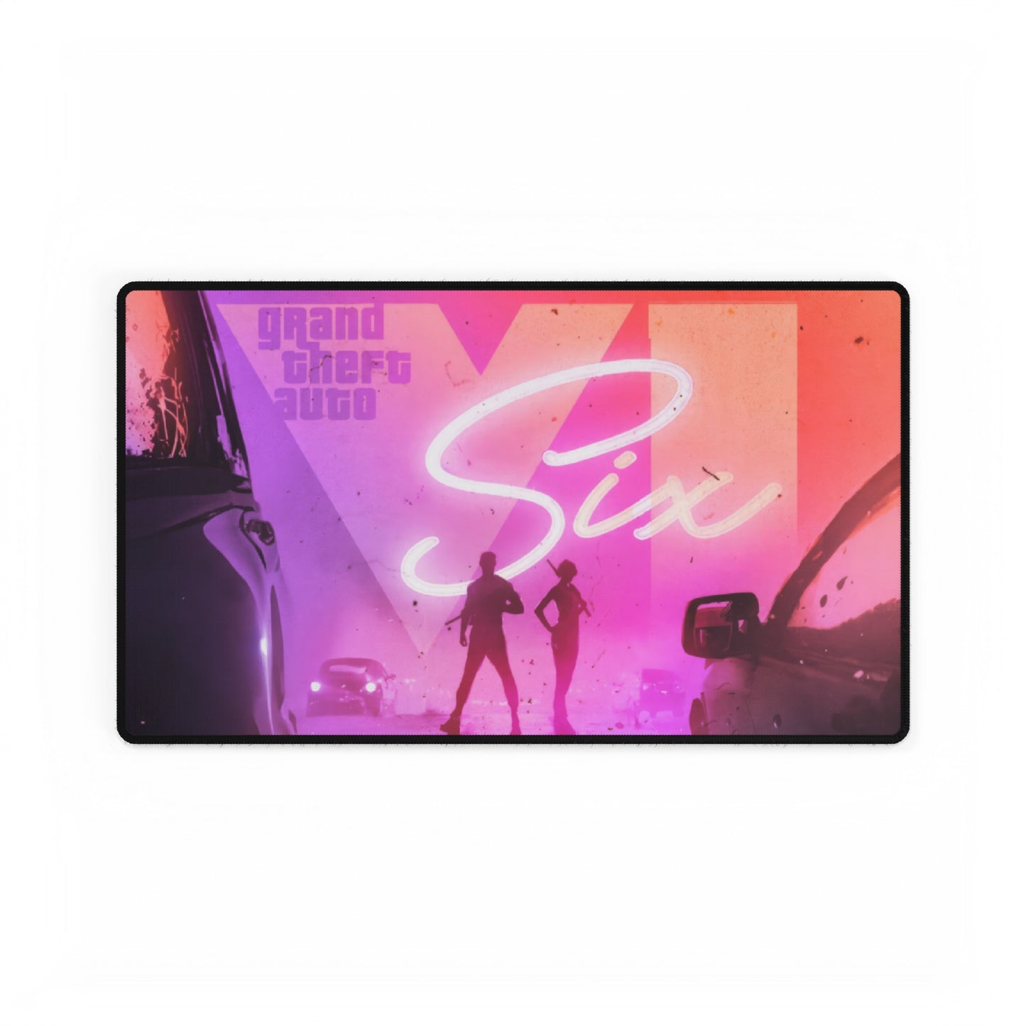 GTA 6 High Definition PC PS Large Video Game Desk Mat Mousepad