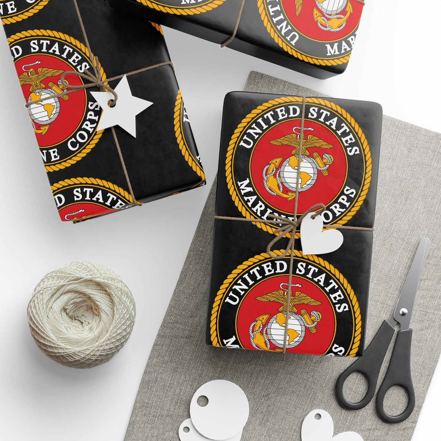 United States Marine Corp High Definition Birthday Gift Present Holiday Wrapping Paper Graduation America Military