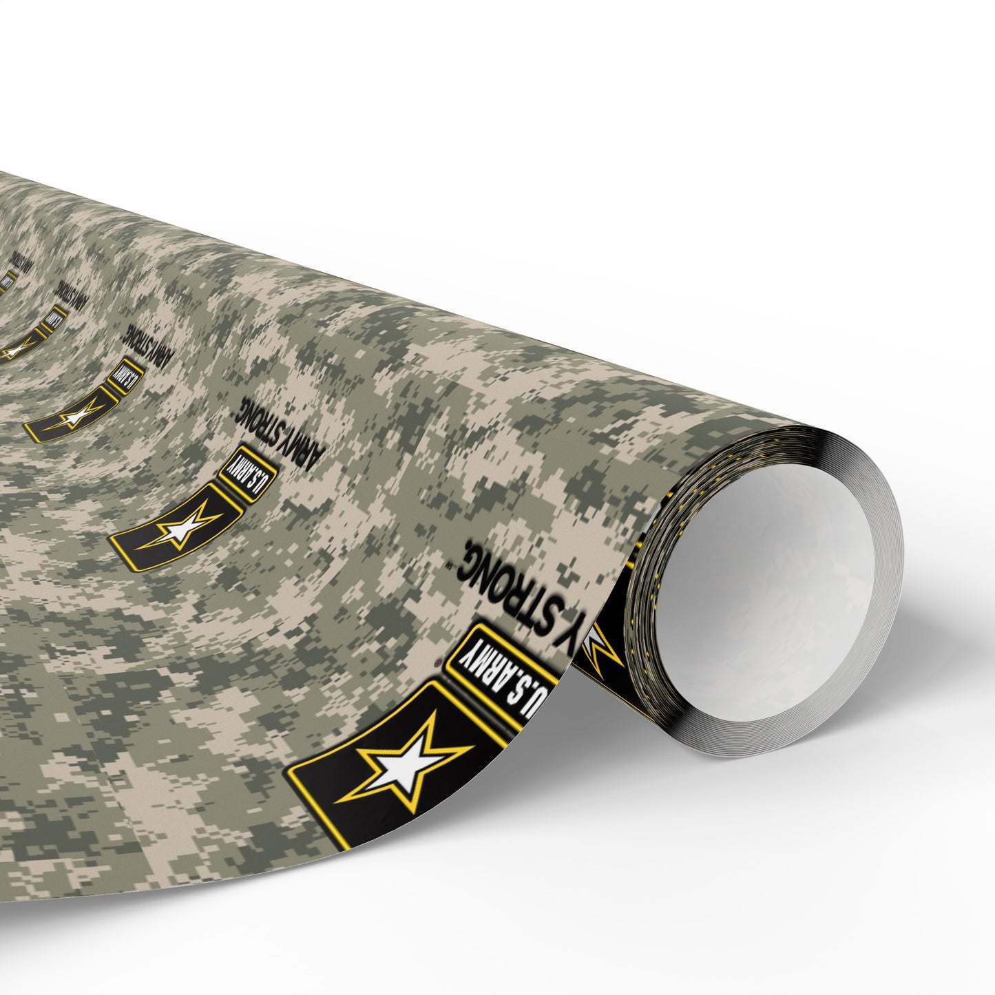 U.S. Army camo High Definition Birthday Gift Present Holiday Wrapping Paper Graduation America Military