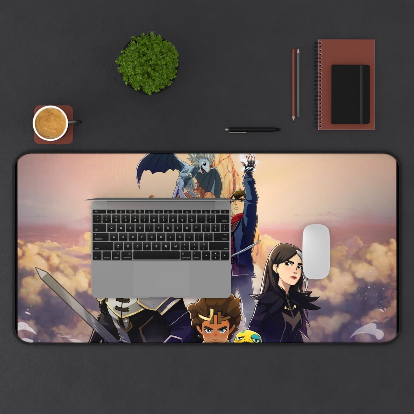 Dragon Prince cartoon PC PS High Definition Video Game Desk Mat Mousepad