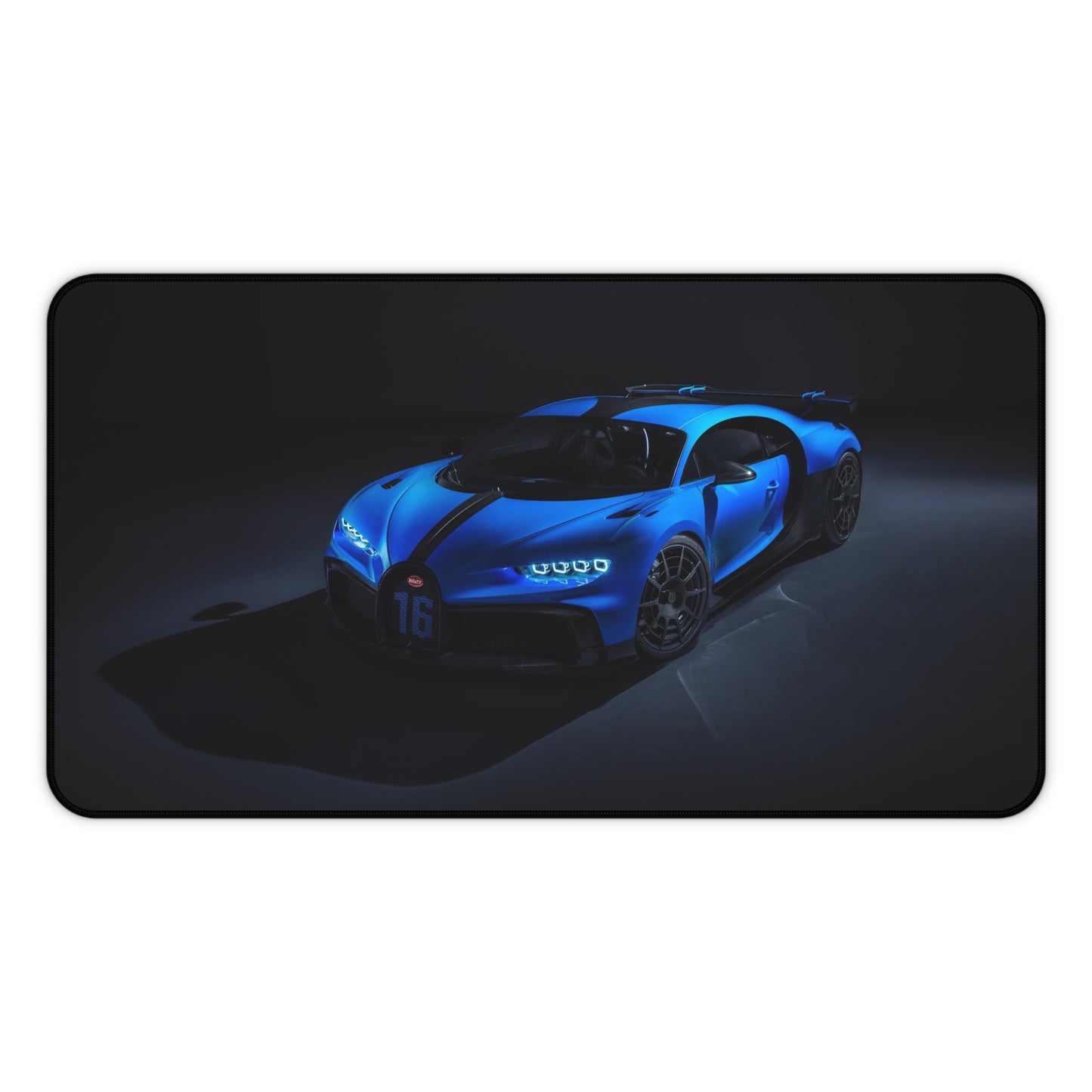 Blue Bugatti High Definition Super Car Office Home Decor Desk Mat Mousepad