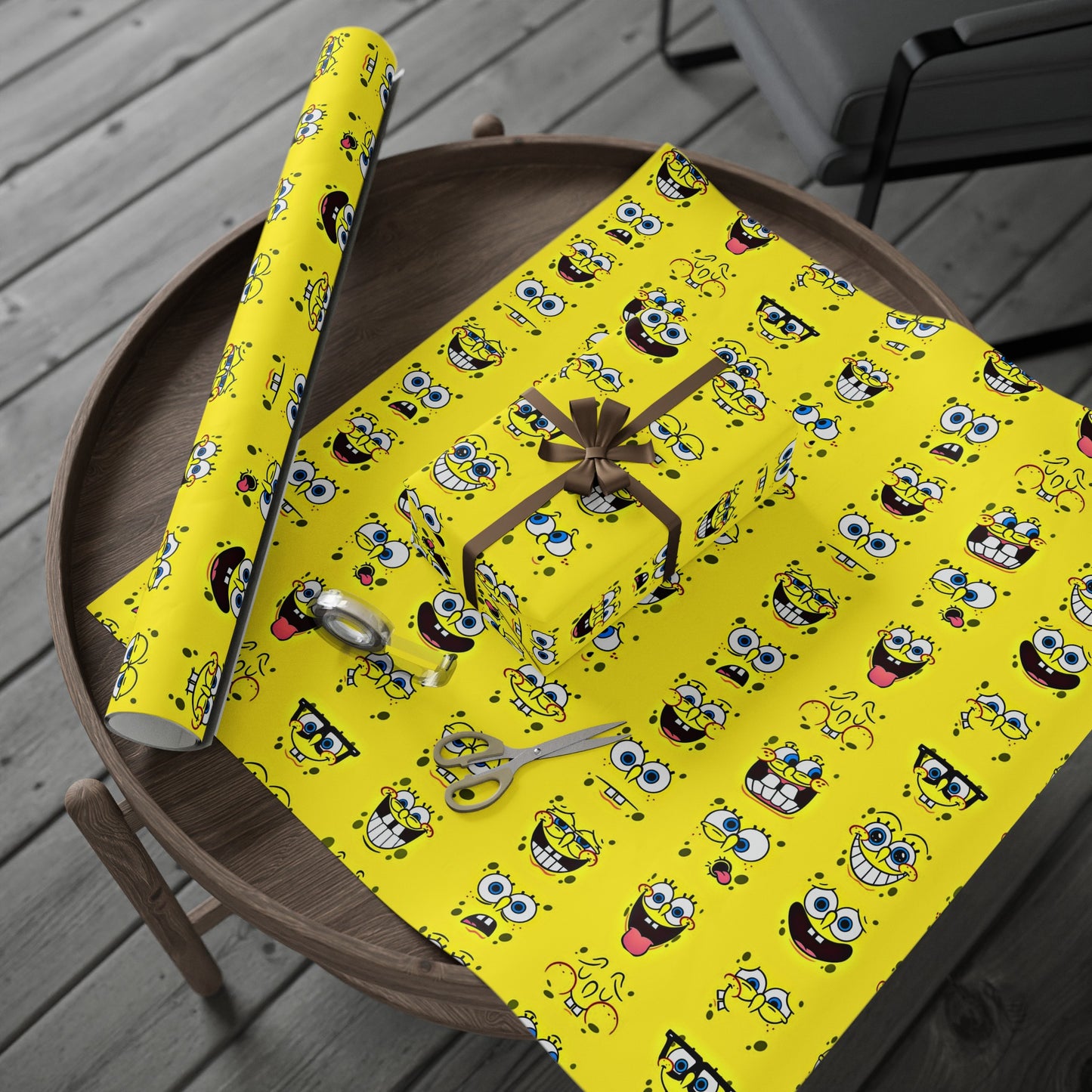 SpongeBob SquarePants Cartoon Birthday High Definition Kids Gift Wrapping Papers