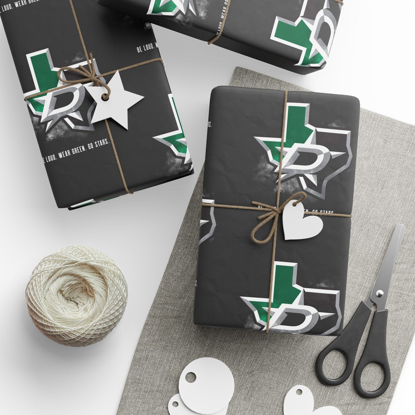 Dallas Stars NHL Hockey Birthday Gift Wrapping Papers Holiday