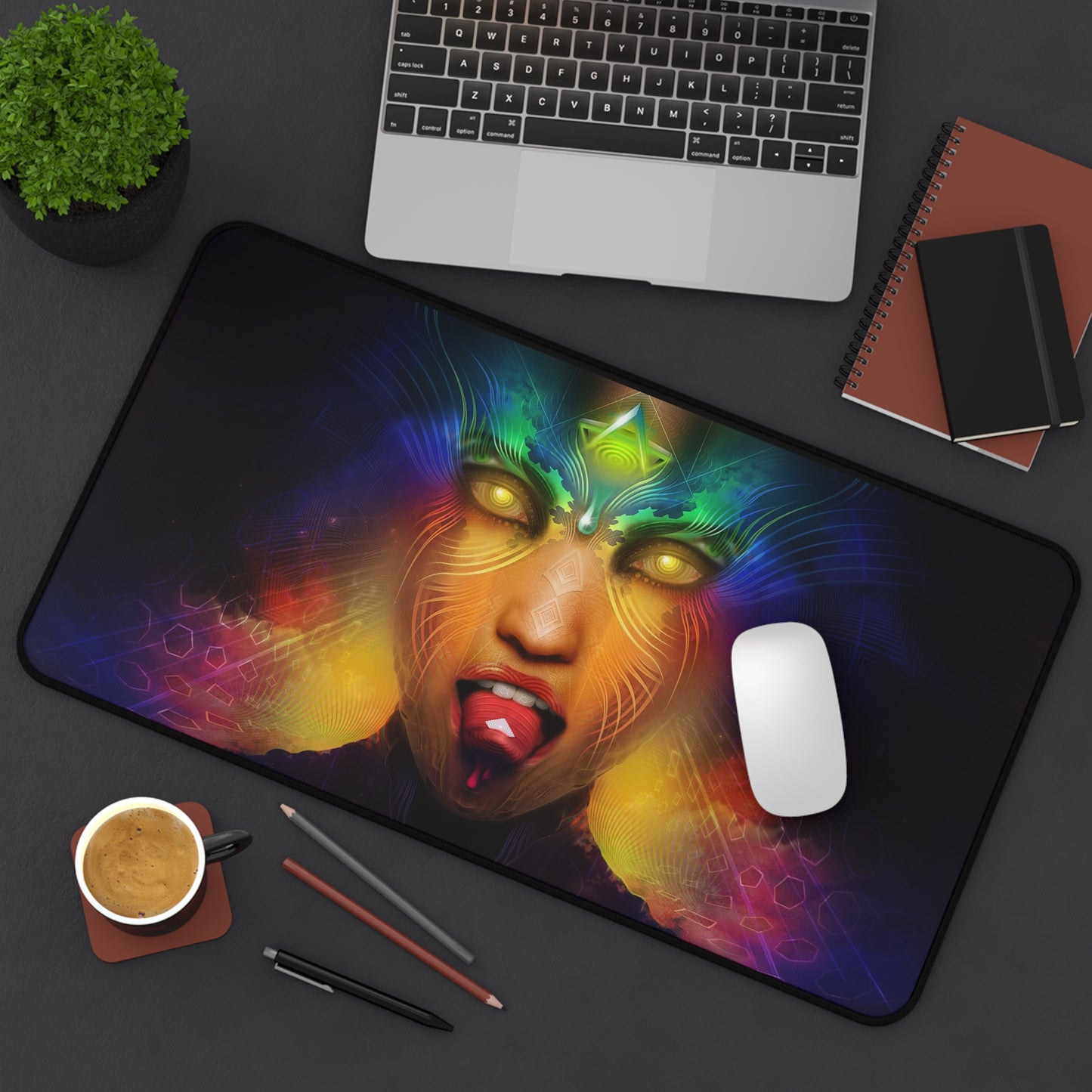 Trippy Acid High Definition Game Home Video Game PC PS Desk Mat Mousepad