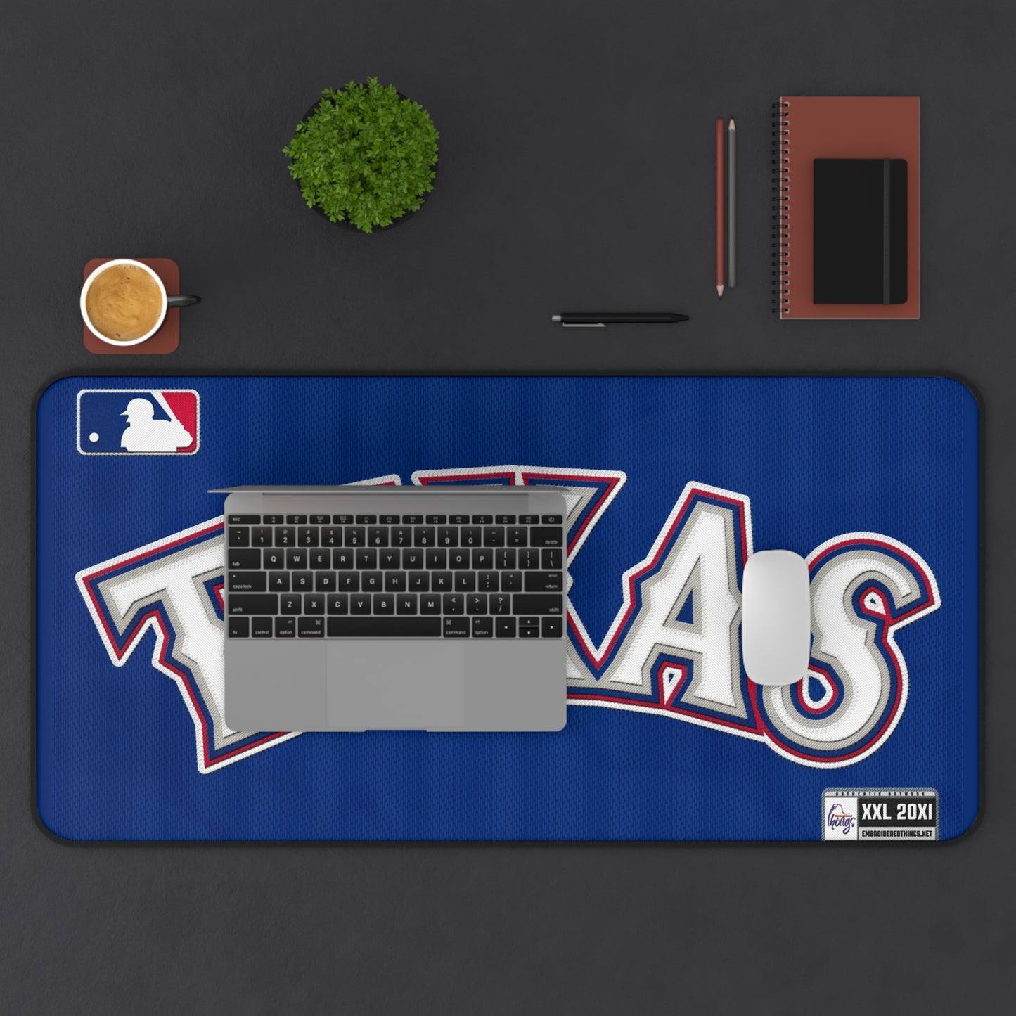 Texas Rangers Jersey look MLB Baseball High Definition PC Desk Mat Mousepad