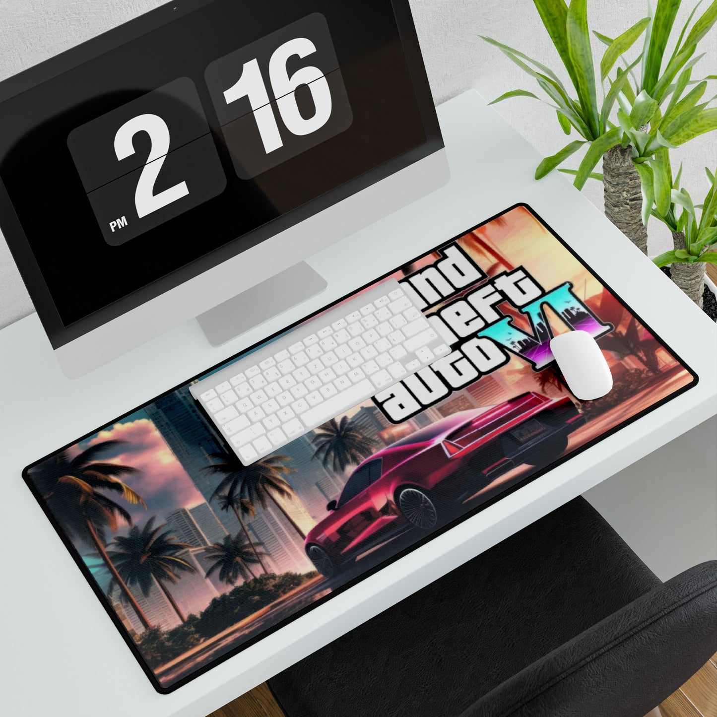 GTA 6 High Definition PC PS Video Game Desk Mat Mousepad