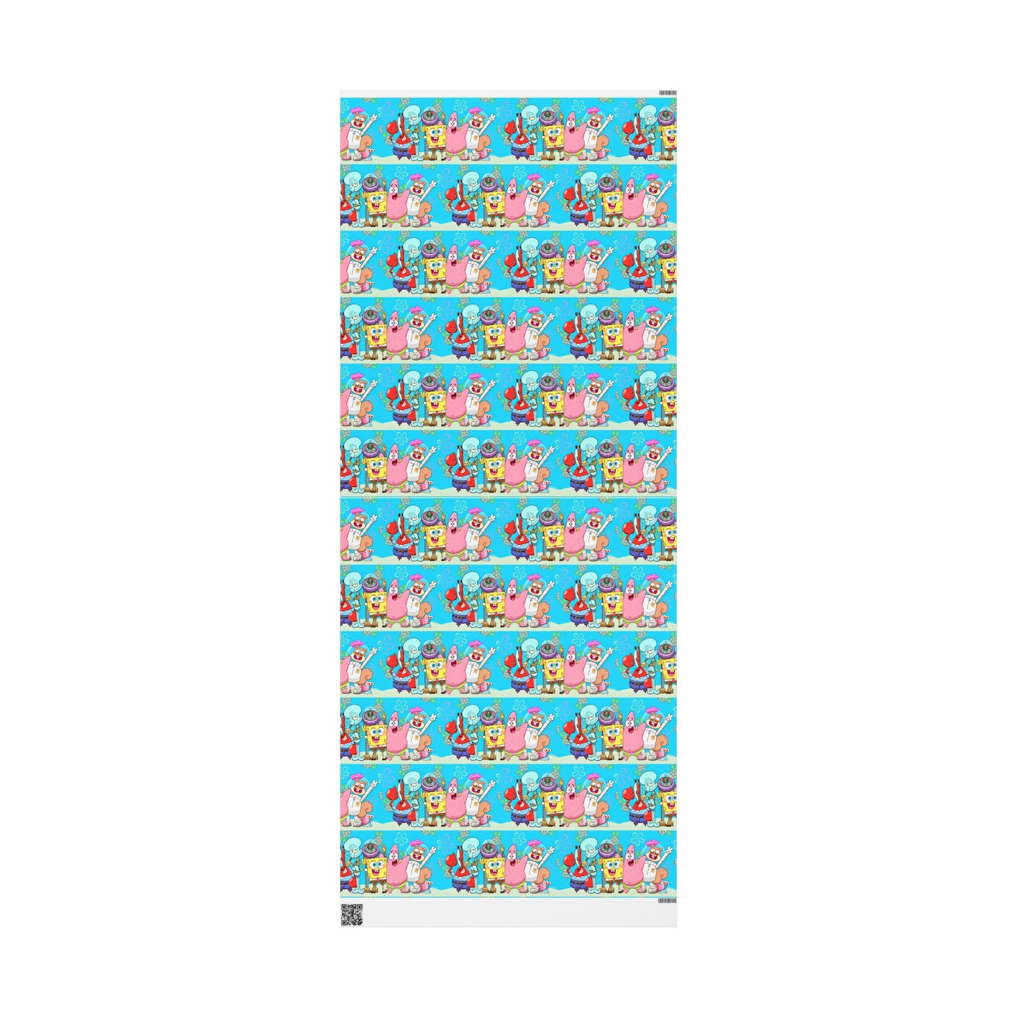 SpongeBob SquarePants Main Characters Birthday High Def Gift Wrapping Paper