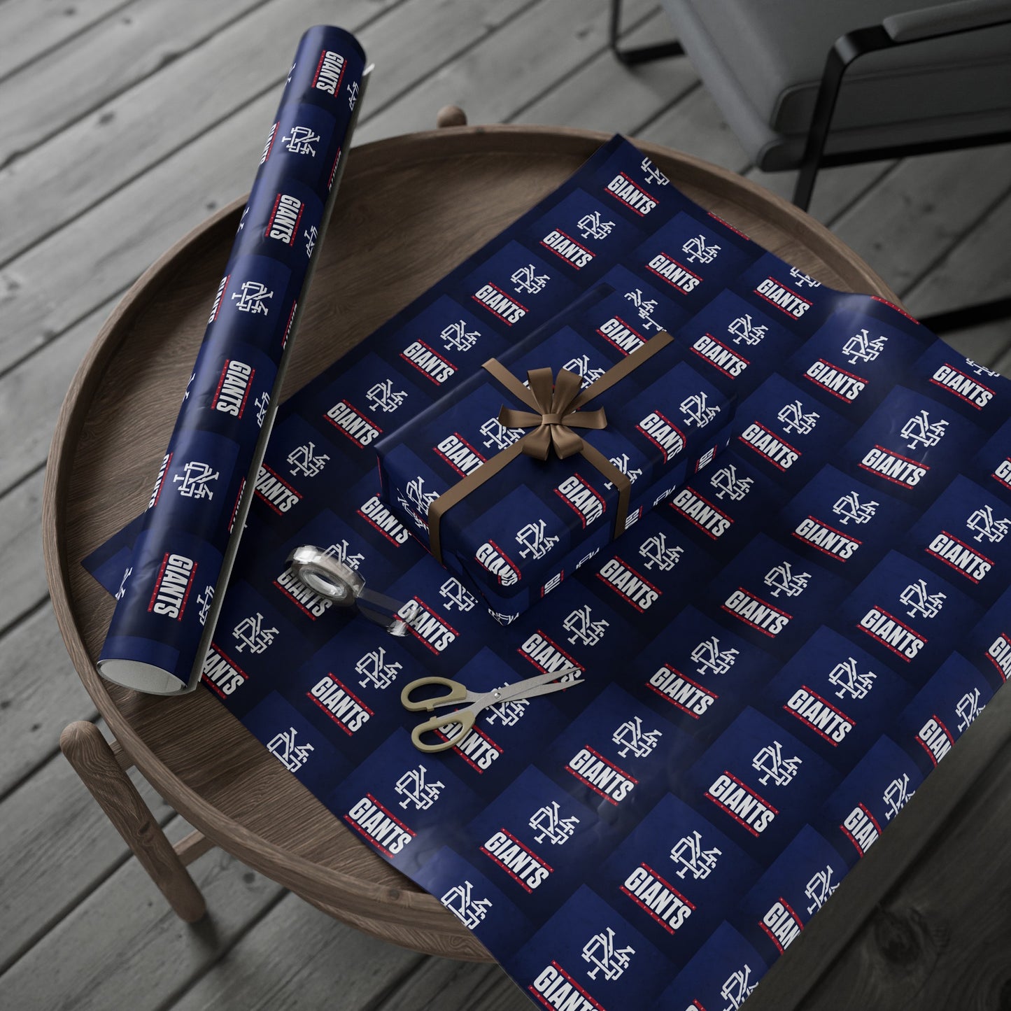 New York Giants NFL Football Birthday Gift Wrapping Paper Holiday