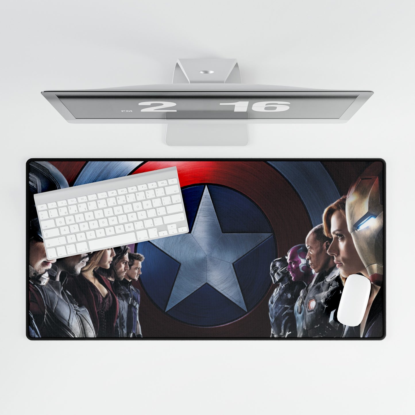 Marvel Civil War Characters High Definition PC PS Video Game Desk Mat Mousepad