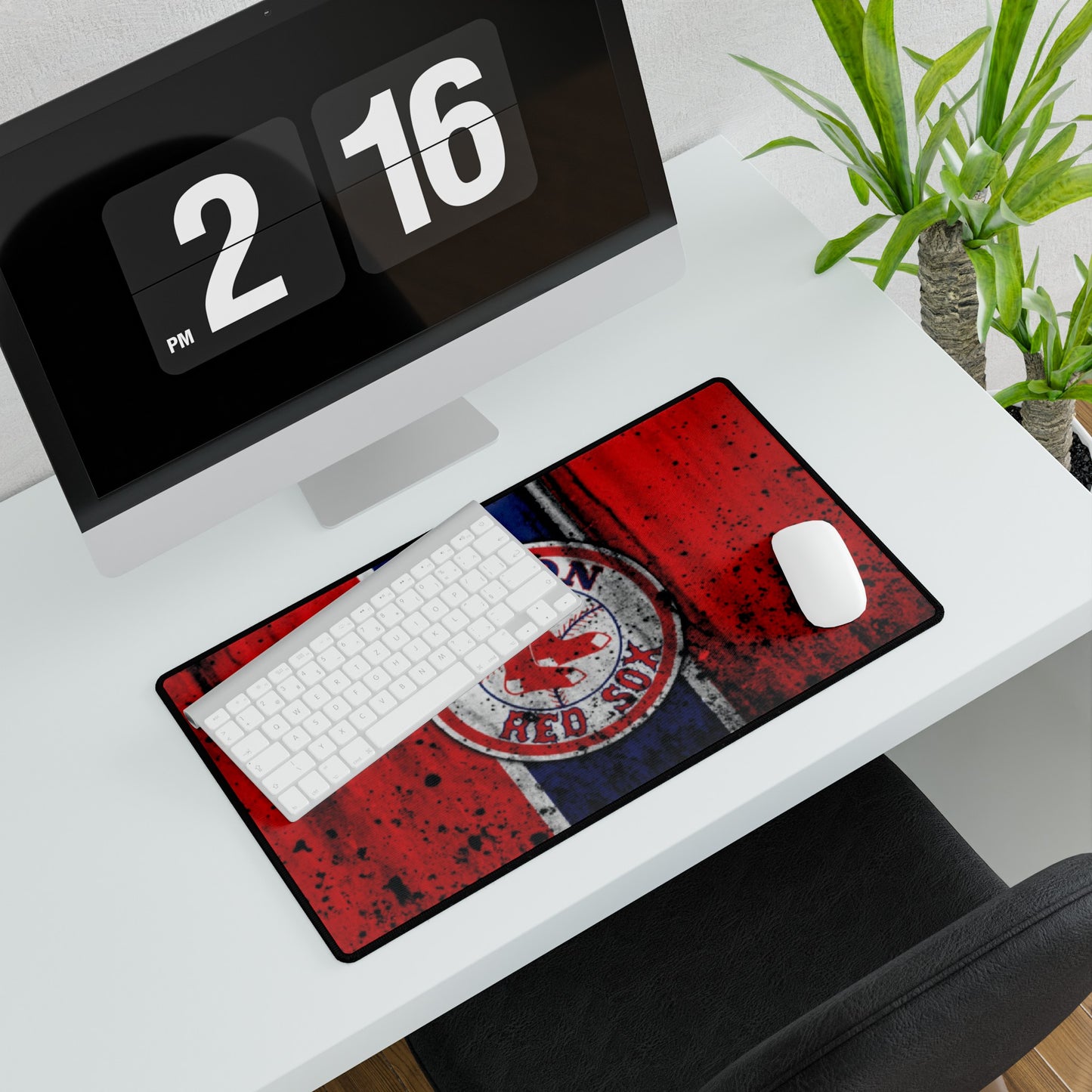 Boston Red Sox Paint splatter MLB Baseball High Definition Desk Mat