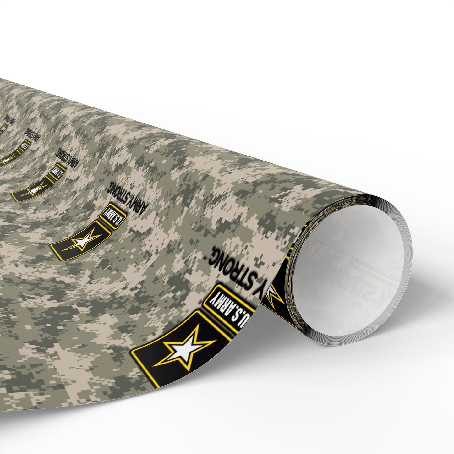 U.S. Army camo High Definition Birthday Gift Present Holiday Wrapping Paper Graduation America Military