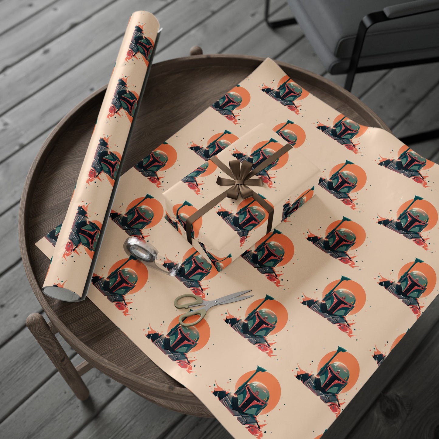 Mandalorian Baby Yoda holiday present Birthday Gift Wrapping Papers